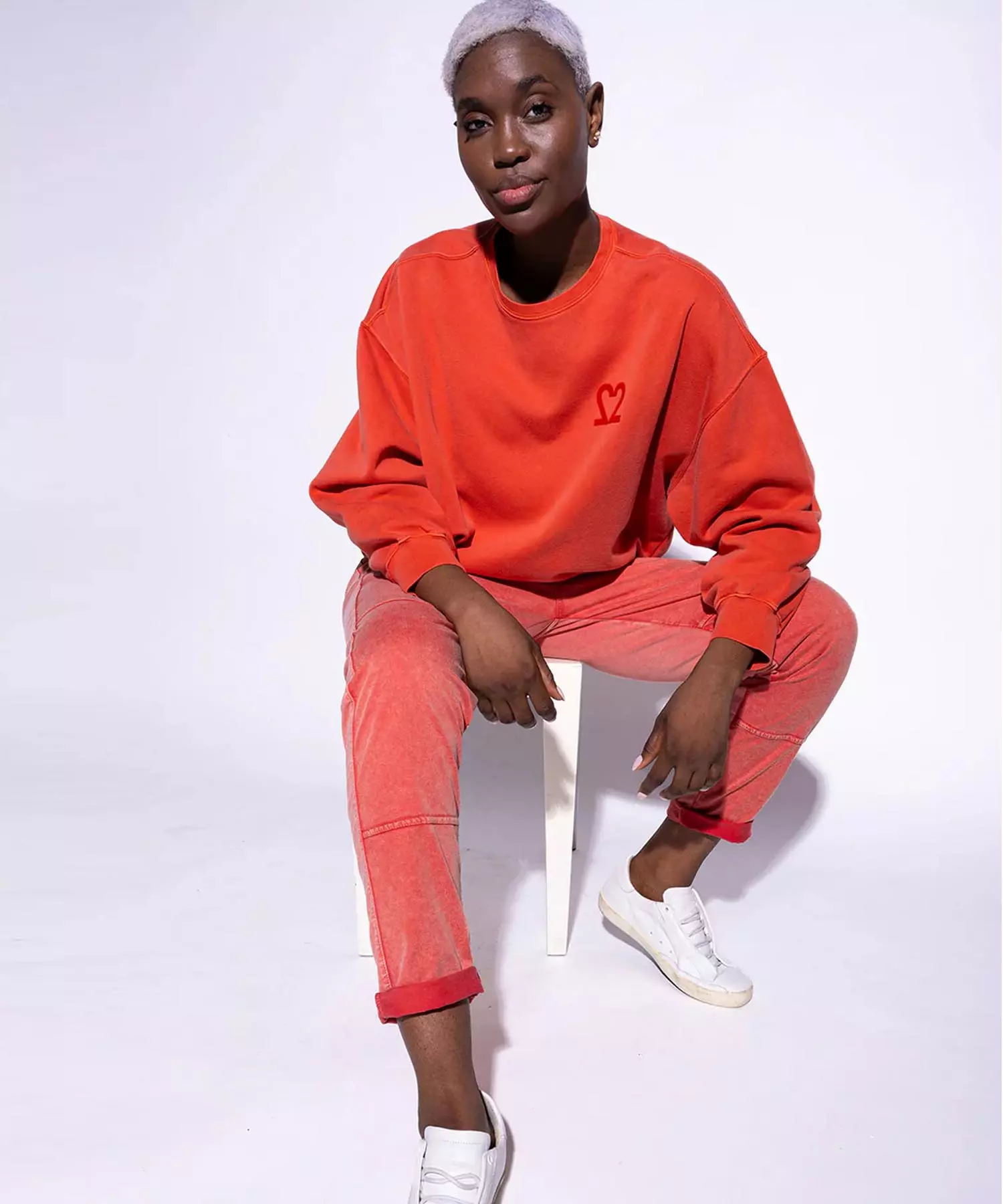 You Too Sweatshirt Tessa aus Baumwolle in rot