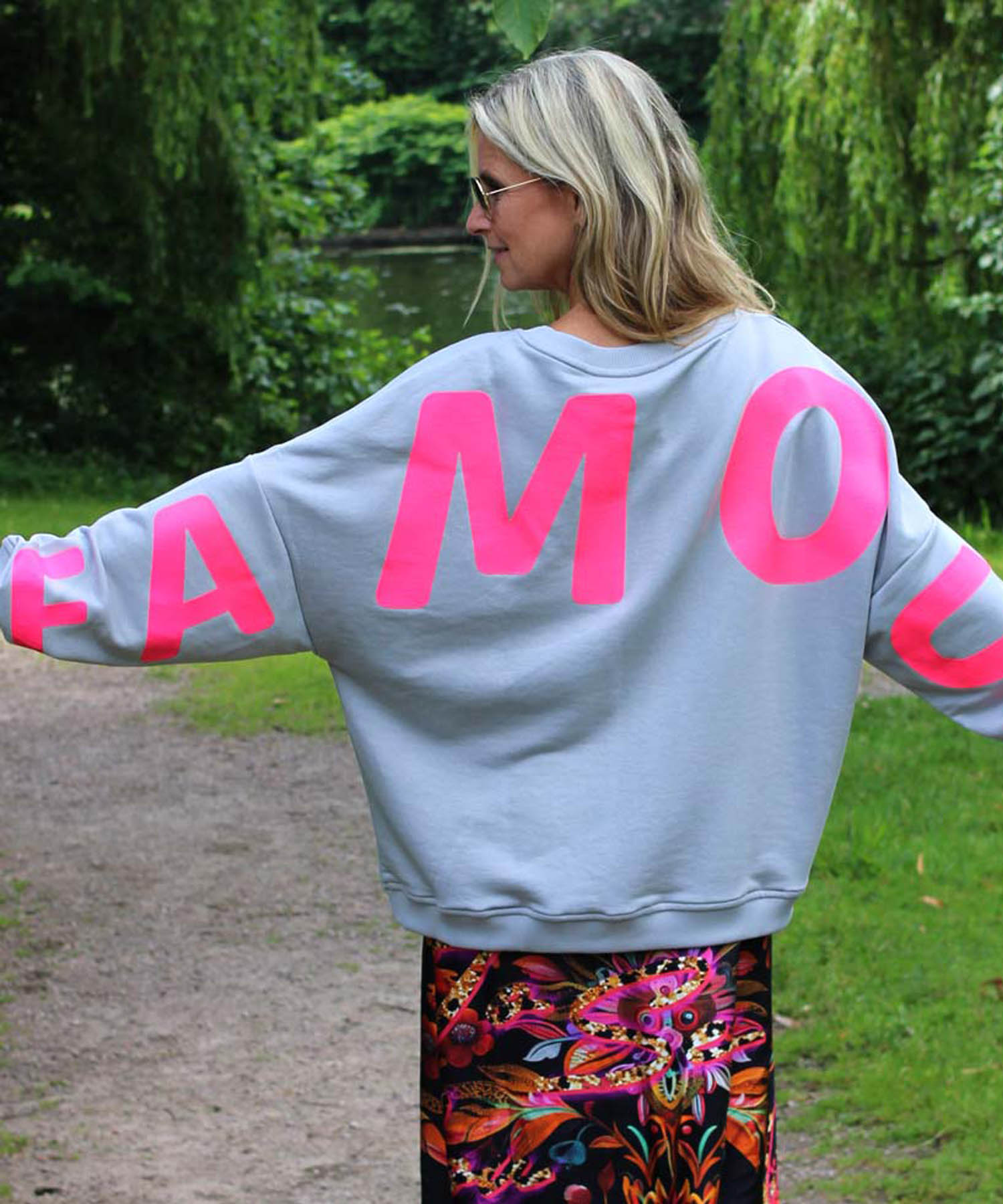 Miss Goodlife Sweat Heartface Famous Strass