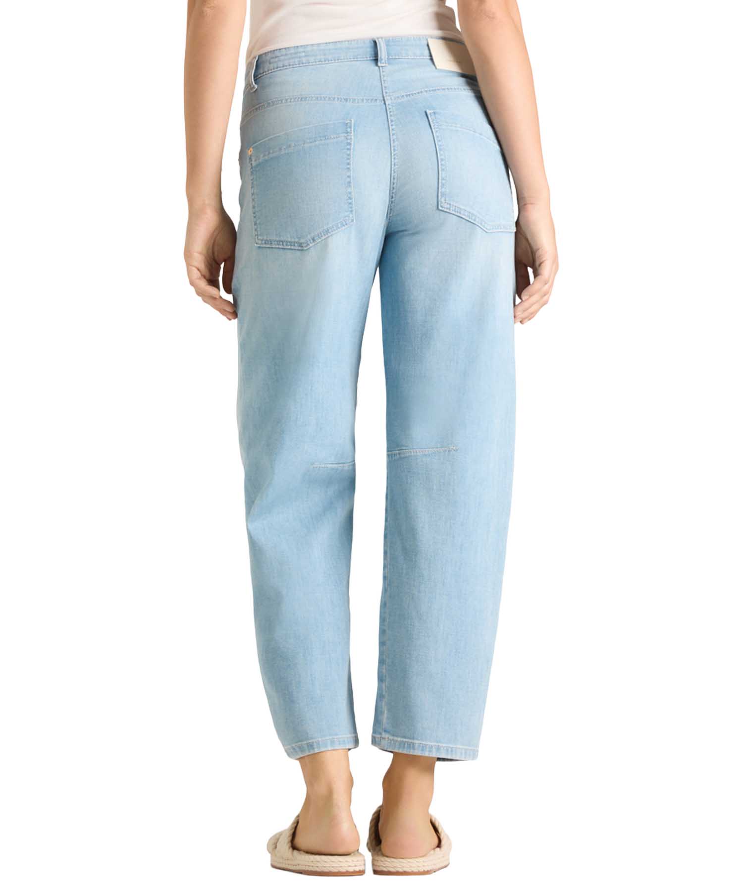 Cambio Barrel Jeans Ocean Cropped in Sunny Bleached | Modehaus Wörmann