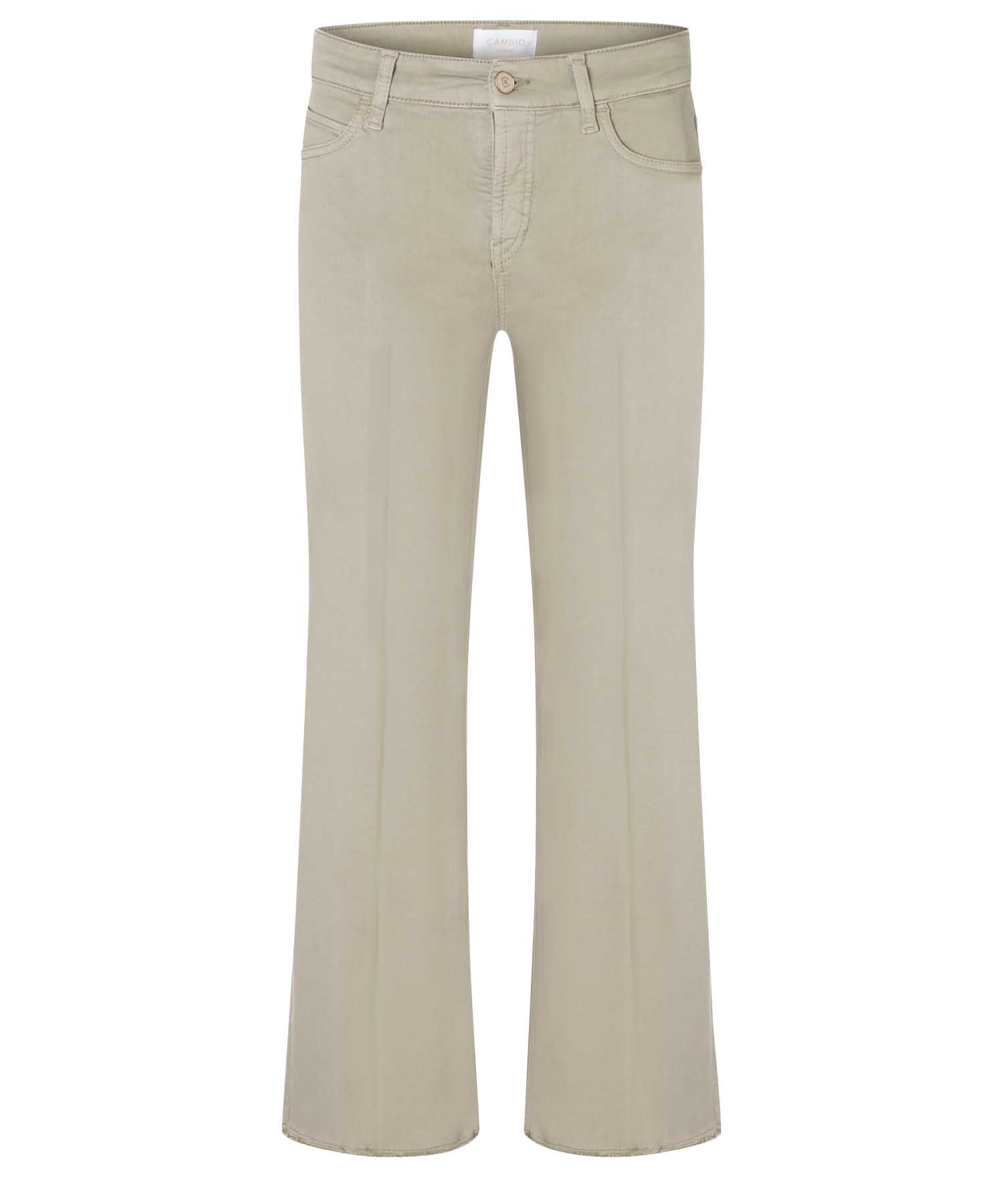 CAMBIO Hose Francesca – Baumwoll-Stretch – Oliv – Länge 28 Inch