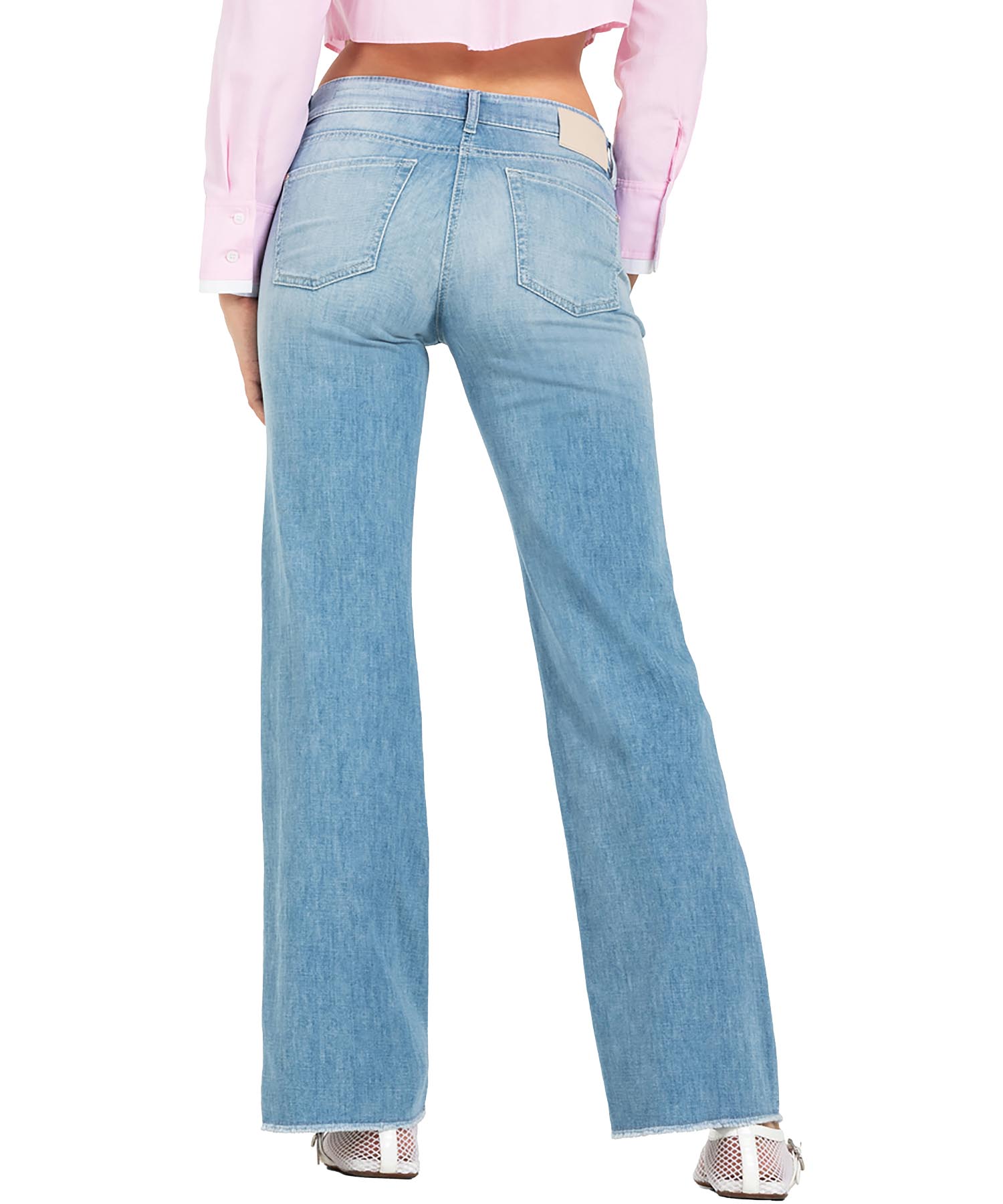 Cambio weite Jeans Tess in heller Waschung