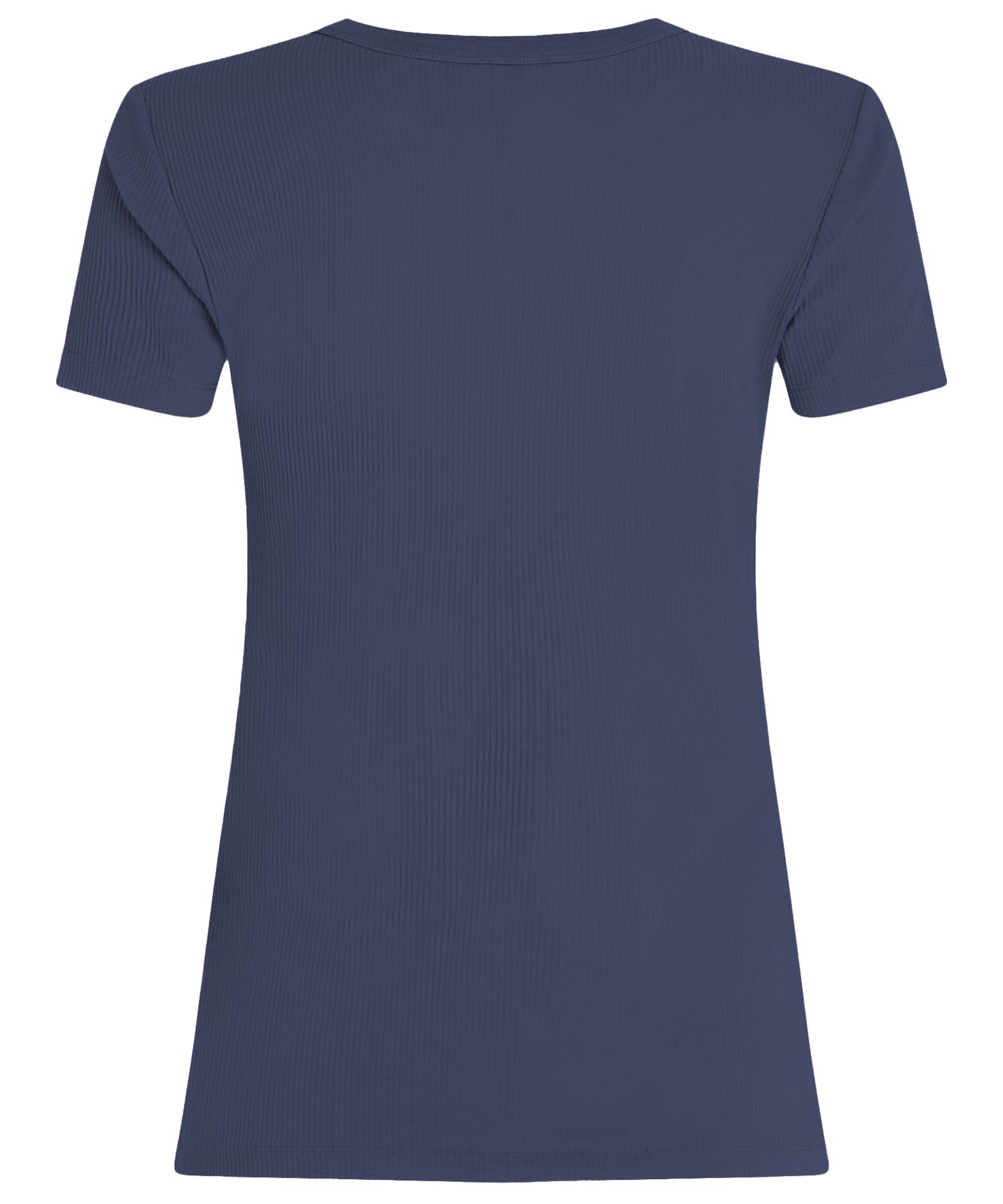Penn and Ink T-Shirt in Rippenstruktur in navy
