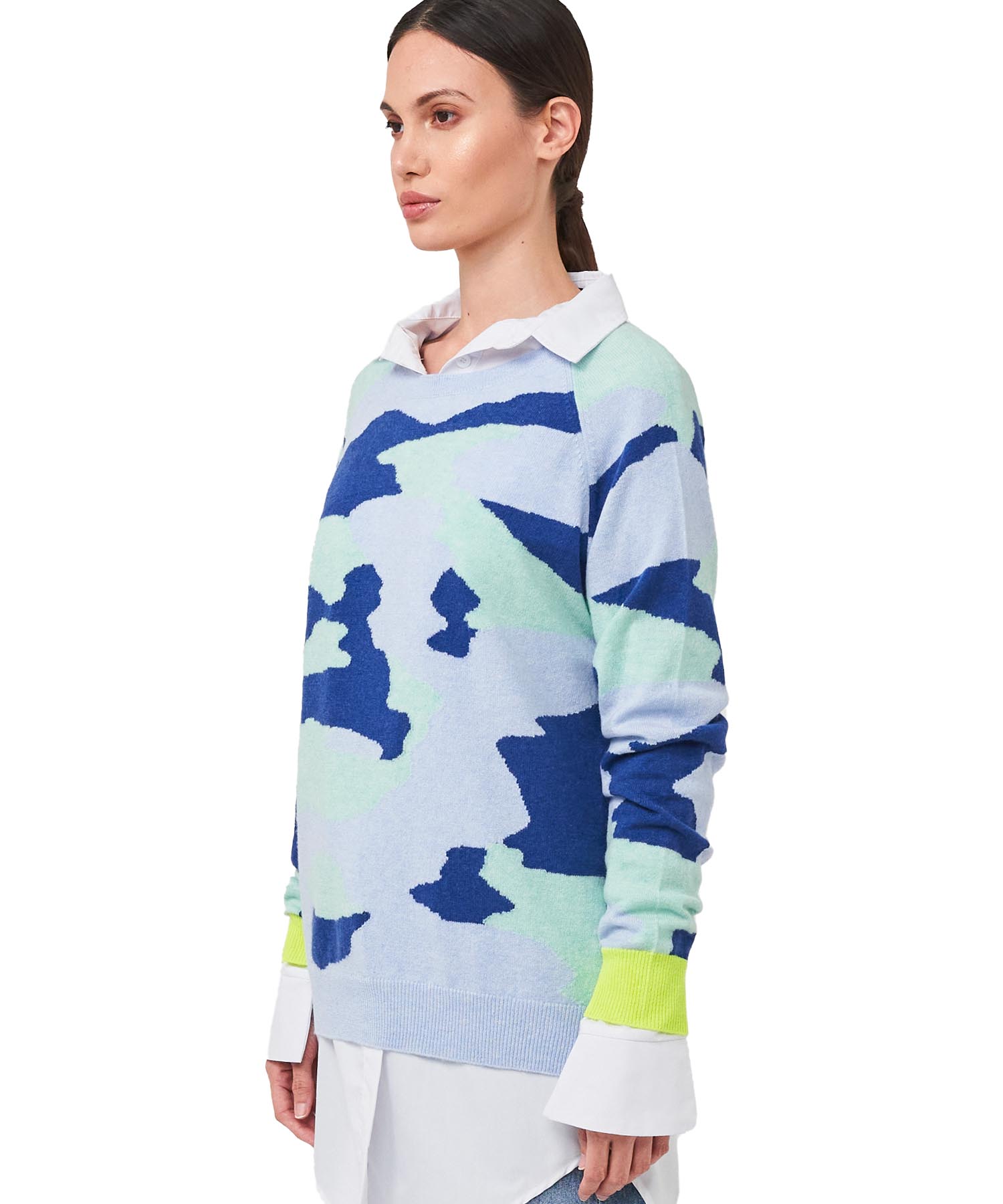 Traumhafter Jacquard Pullover aus reinem Cashmere von Brodie