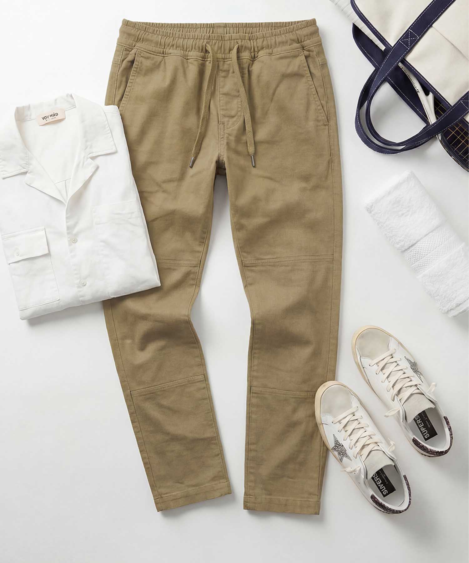 You Too | YOU TWO Pant in khaki Nobile Washed | Modehaus Wörmannn
