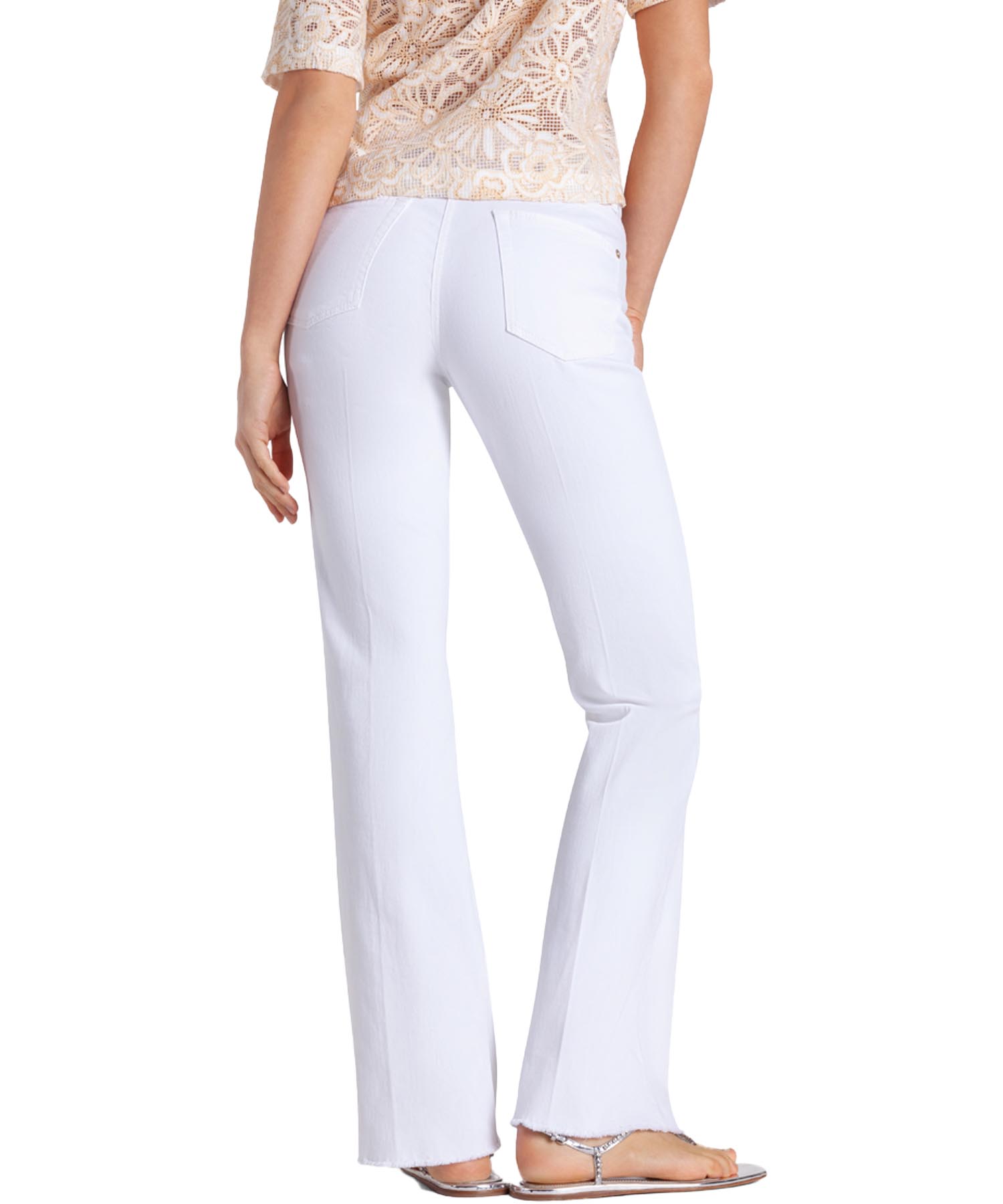 Cambio Jeans Paris flared in weiss