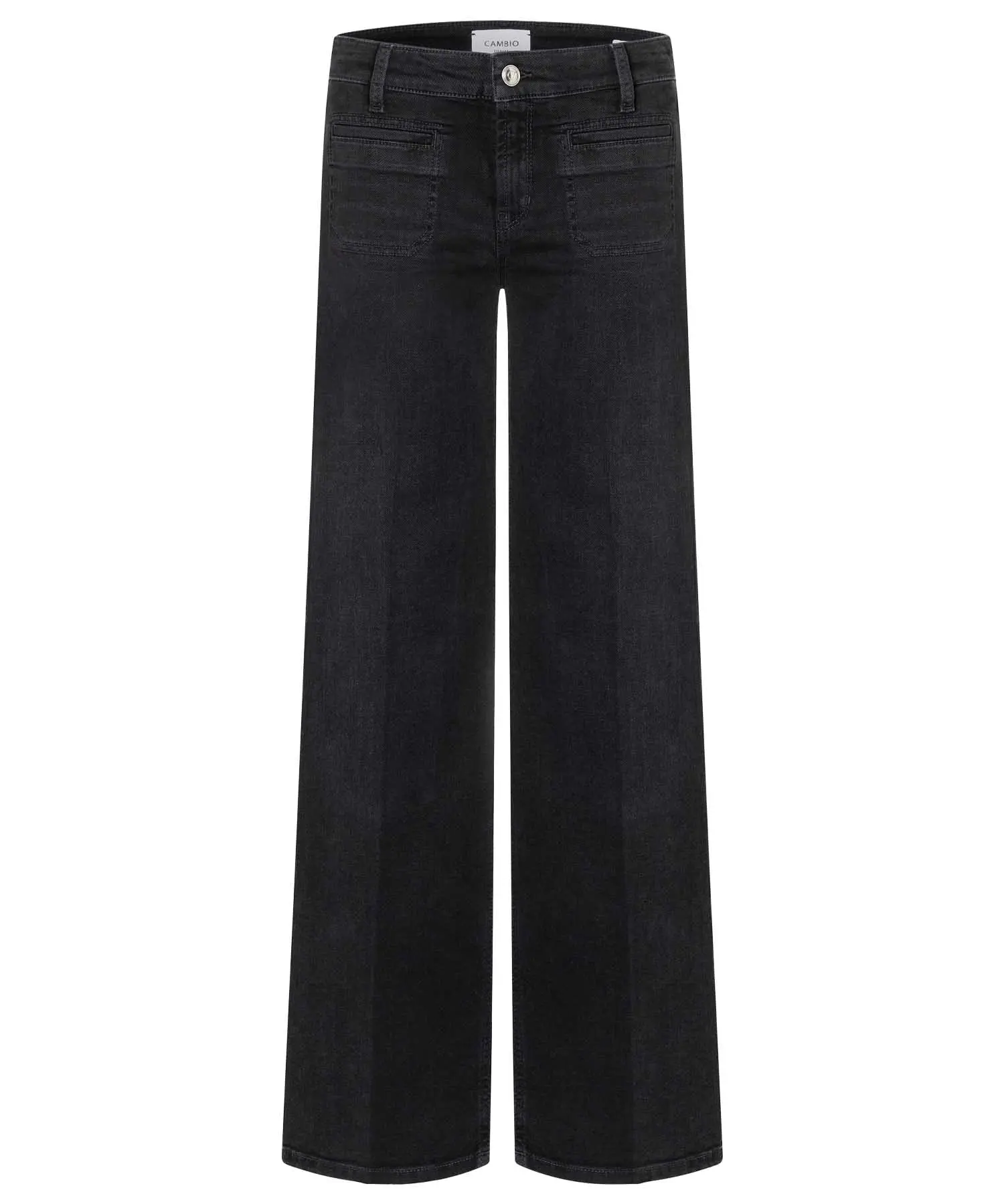 Cambio Jeans Tess  | Schwarz | Wide-Fit | 33 Inch