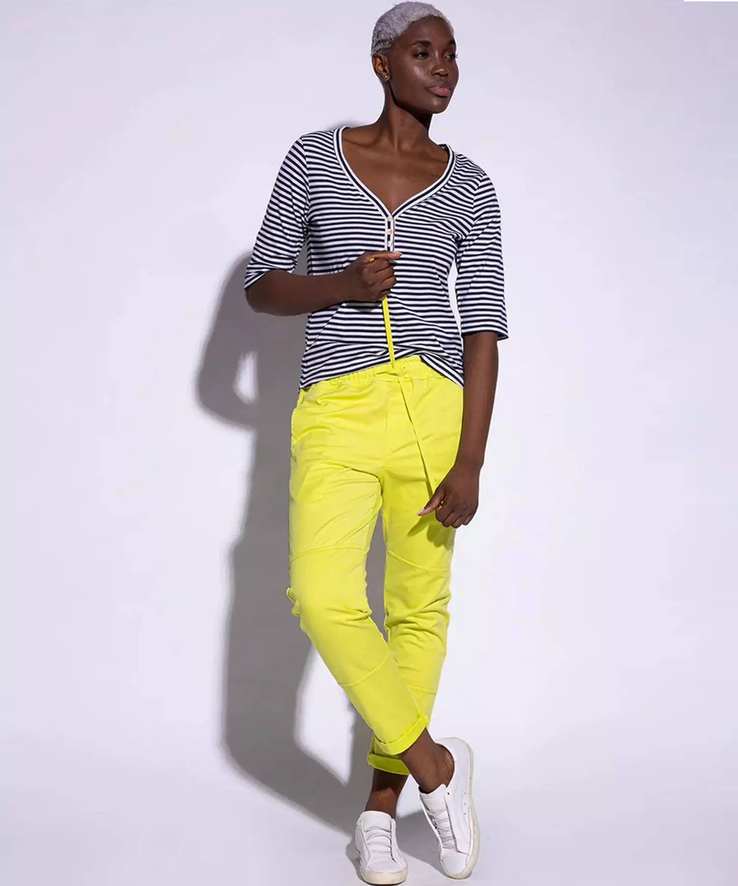 You Too modernes Shirt im Streifendessin