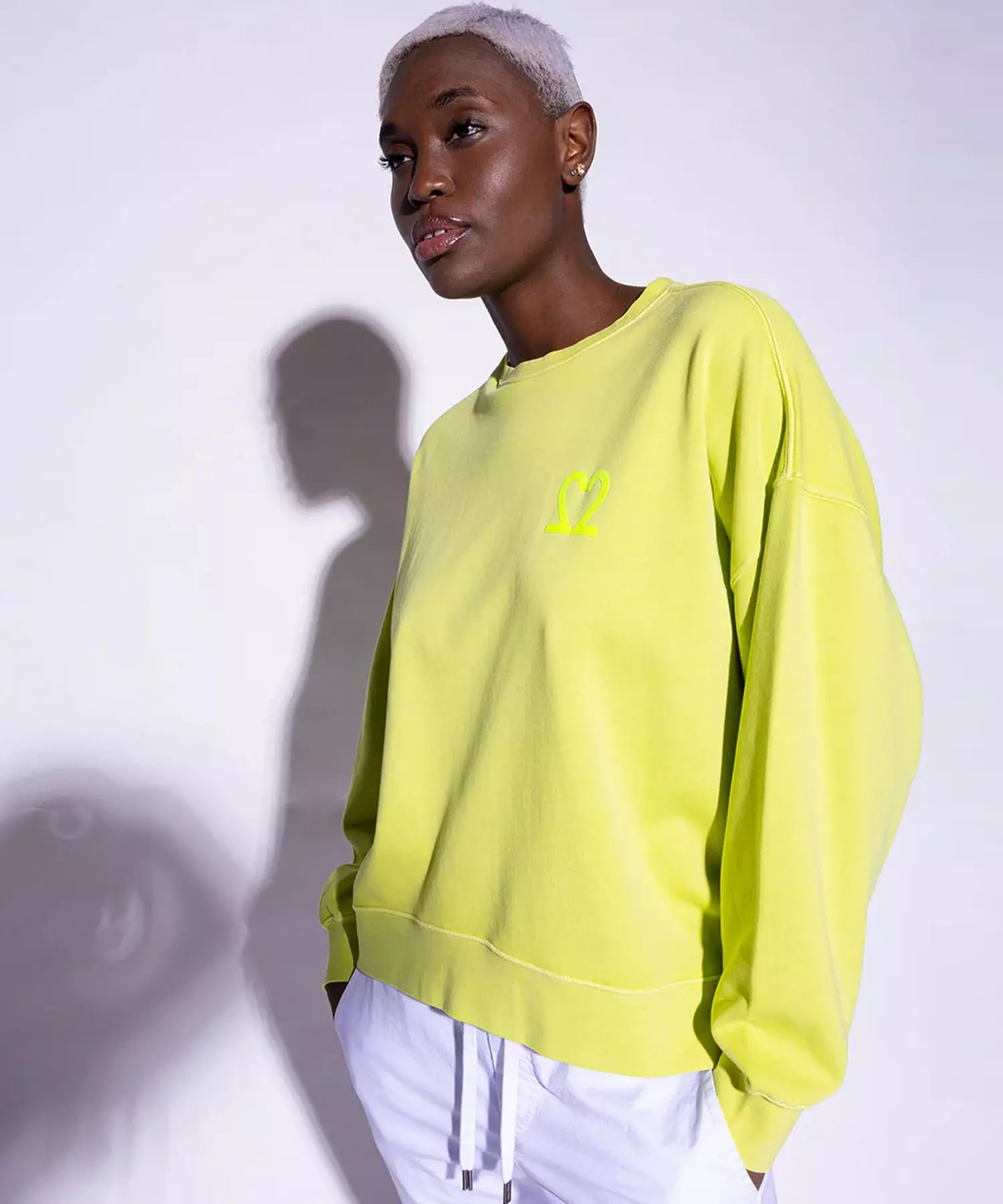 You Too Sweatshirt Tessa aus Baumwolle in neon