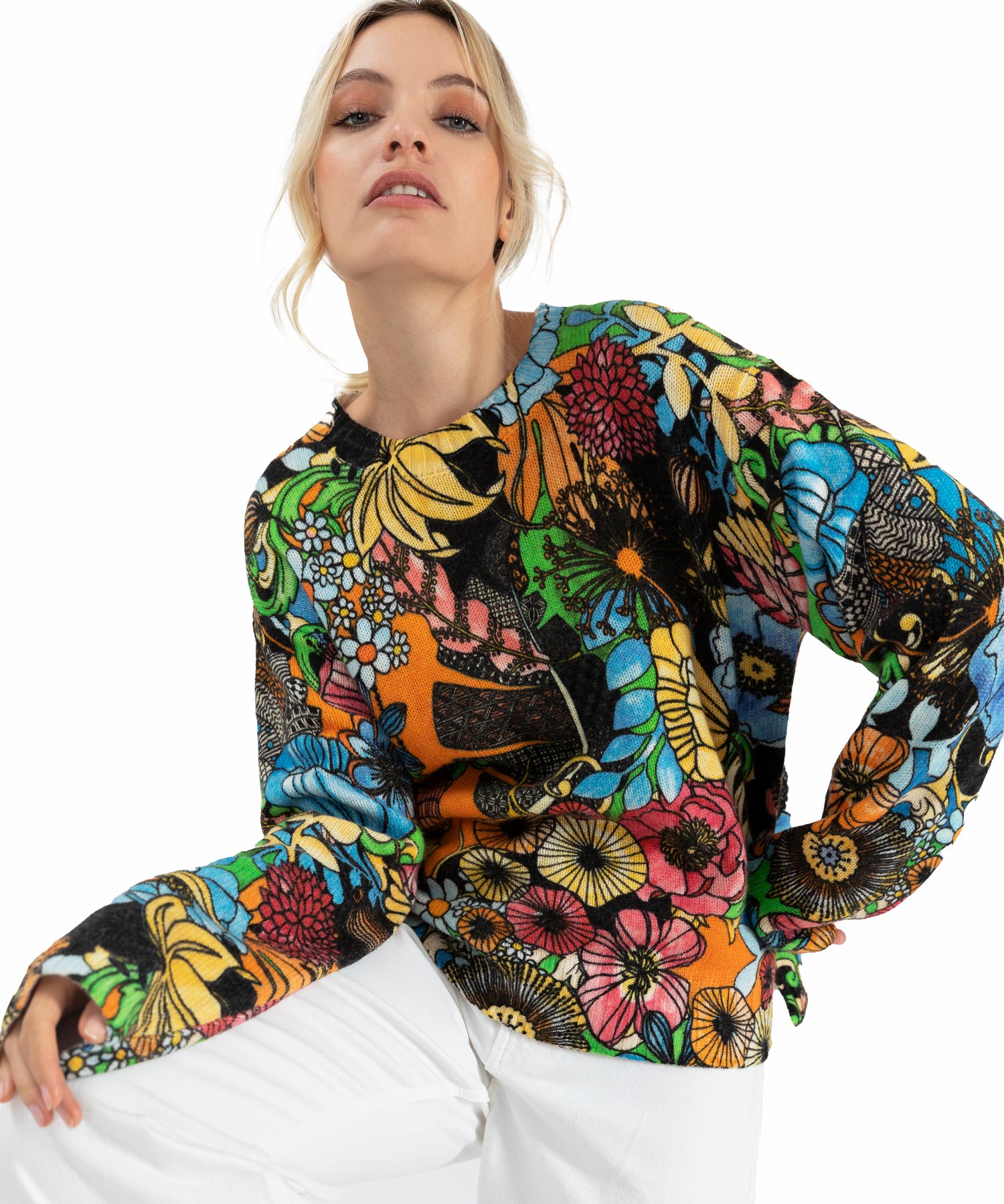 Princess goes Hollywood Pullover mit Blumendruck