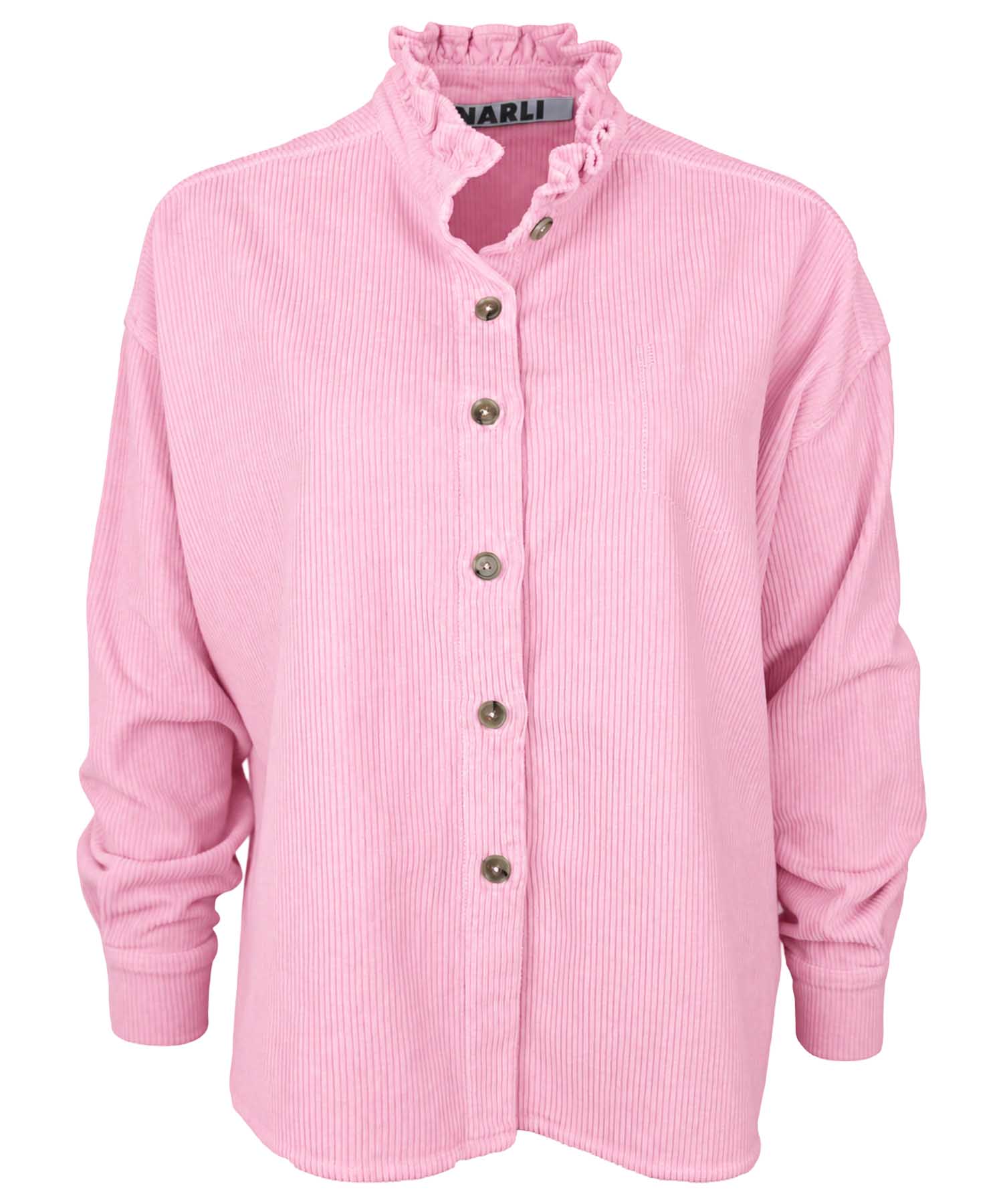 Narli Collection Cordbluse im lässigen Oversize-Look