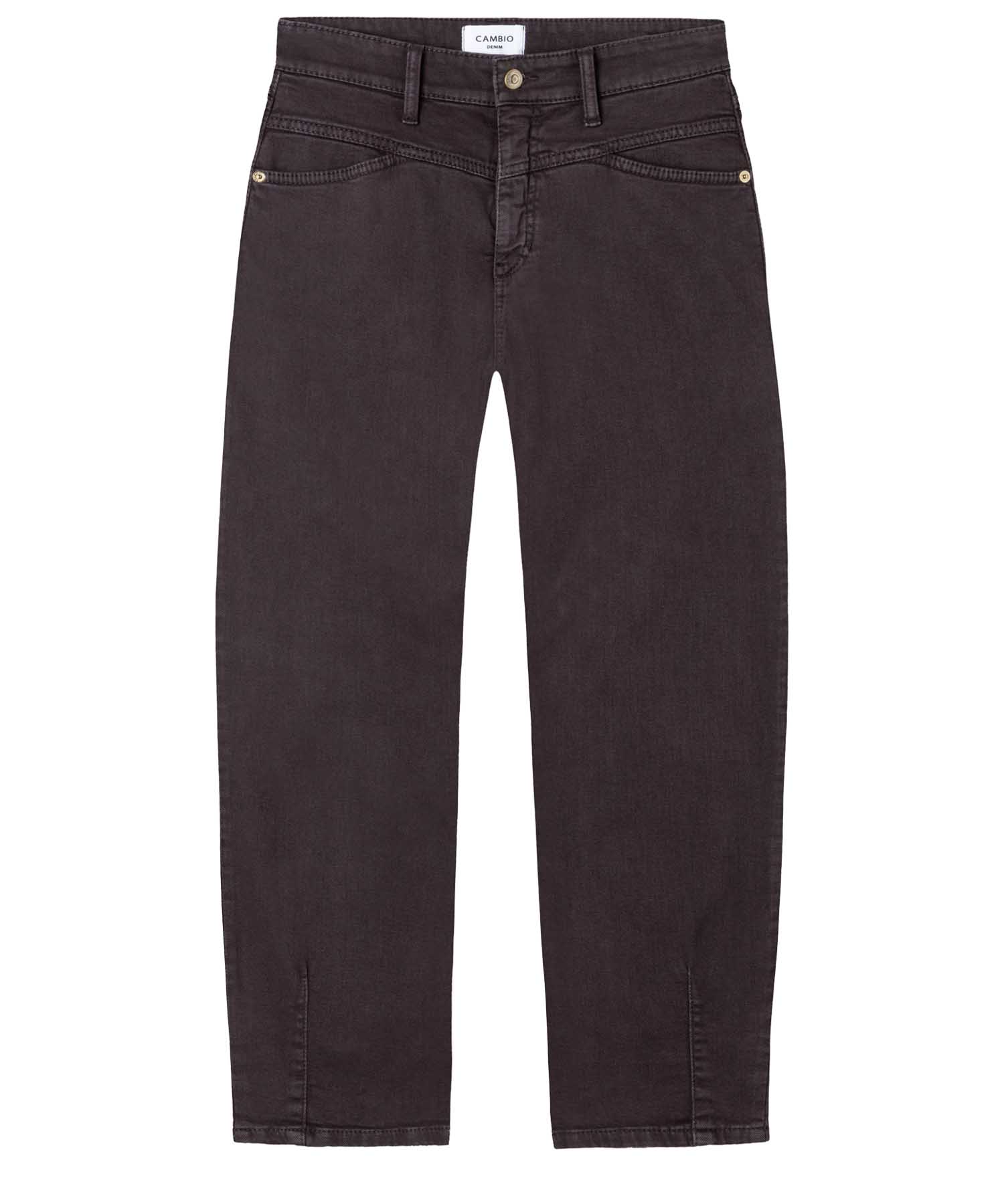 Cambio Jeans Elin Barrel Fit in Dark Chocolate | Modehaus Wörmann