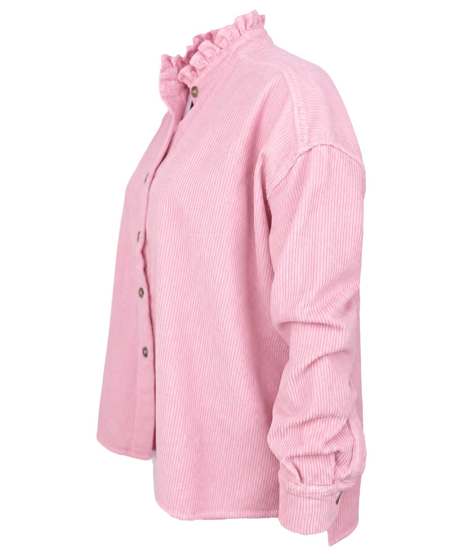 Narli Collection Cordbluse im lässigen Oversize-Look