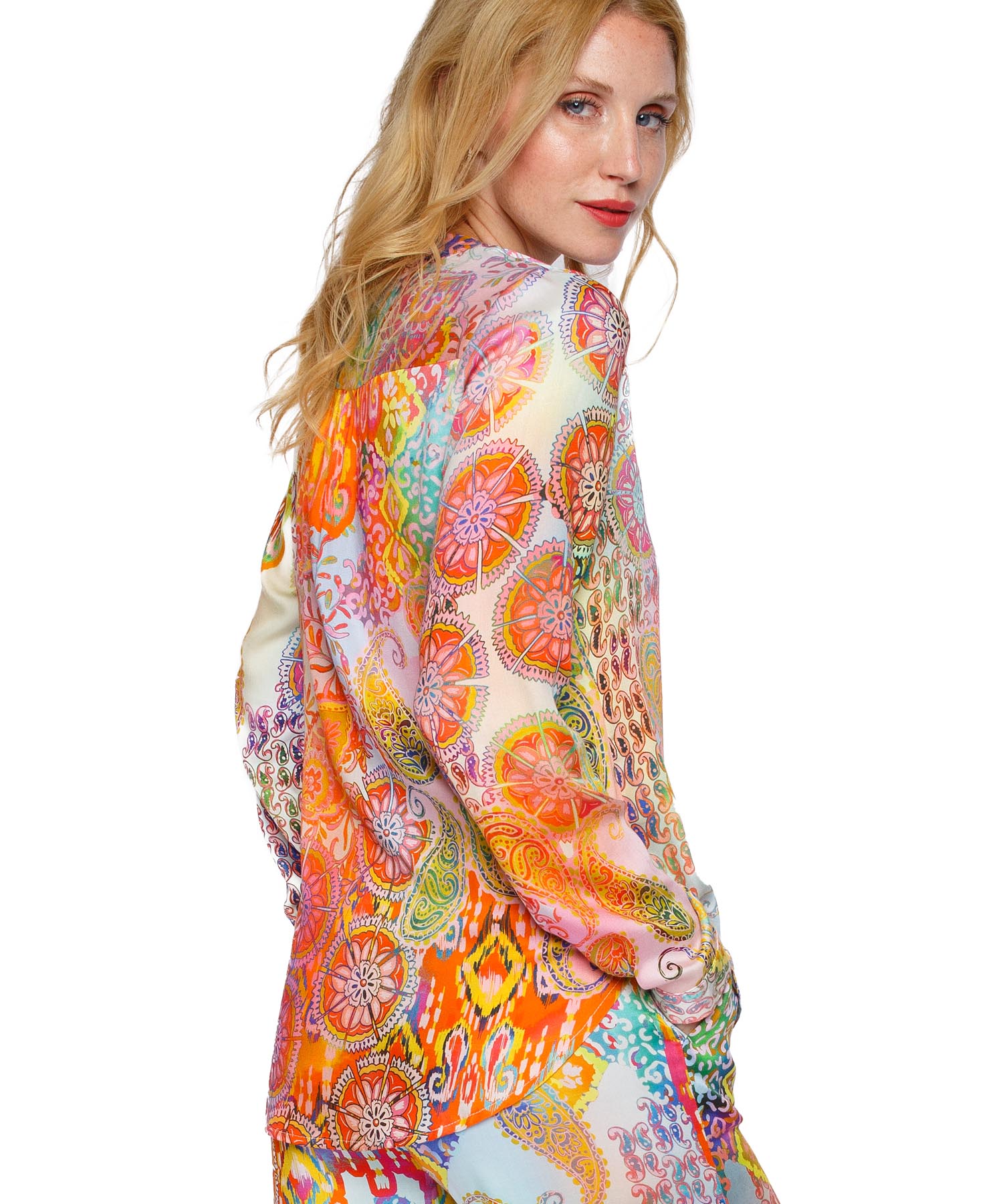 Emily van den Bergh Bluse Multicolour Patch