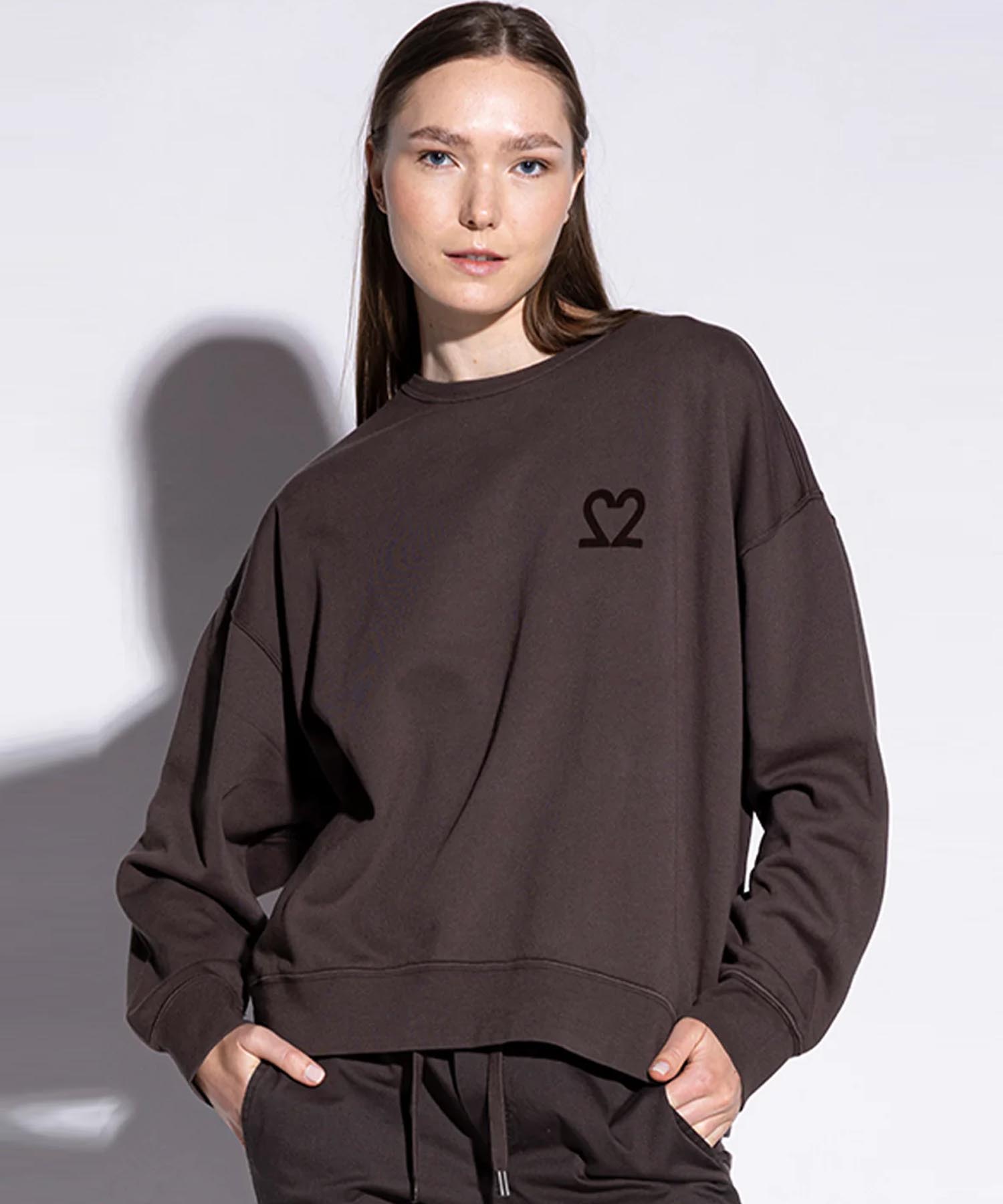 You Too Sweatshirt Tessa aus Baumwolle in braun