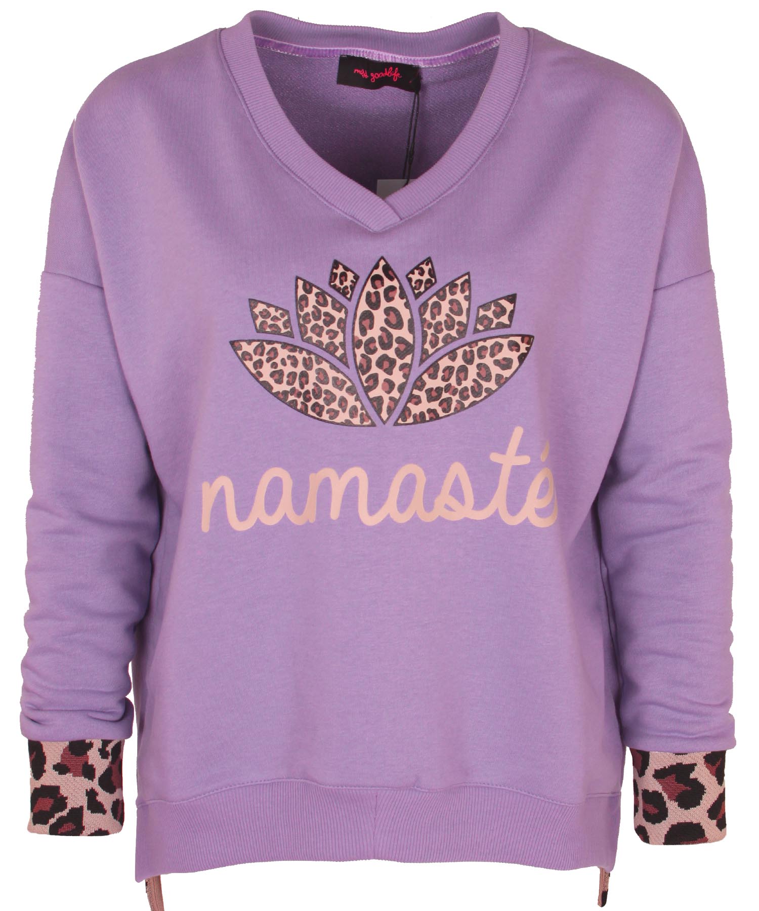 Miss Goodlife Sweat Namasté Leo in violett