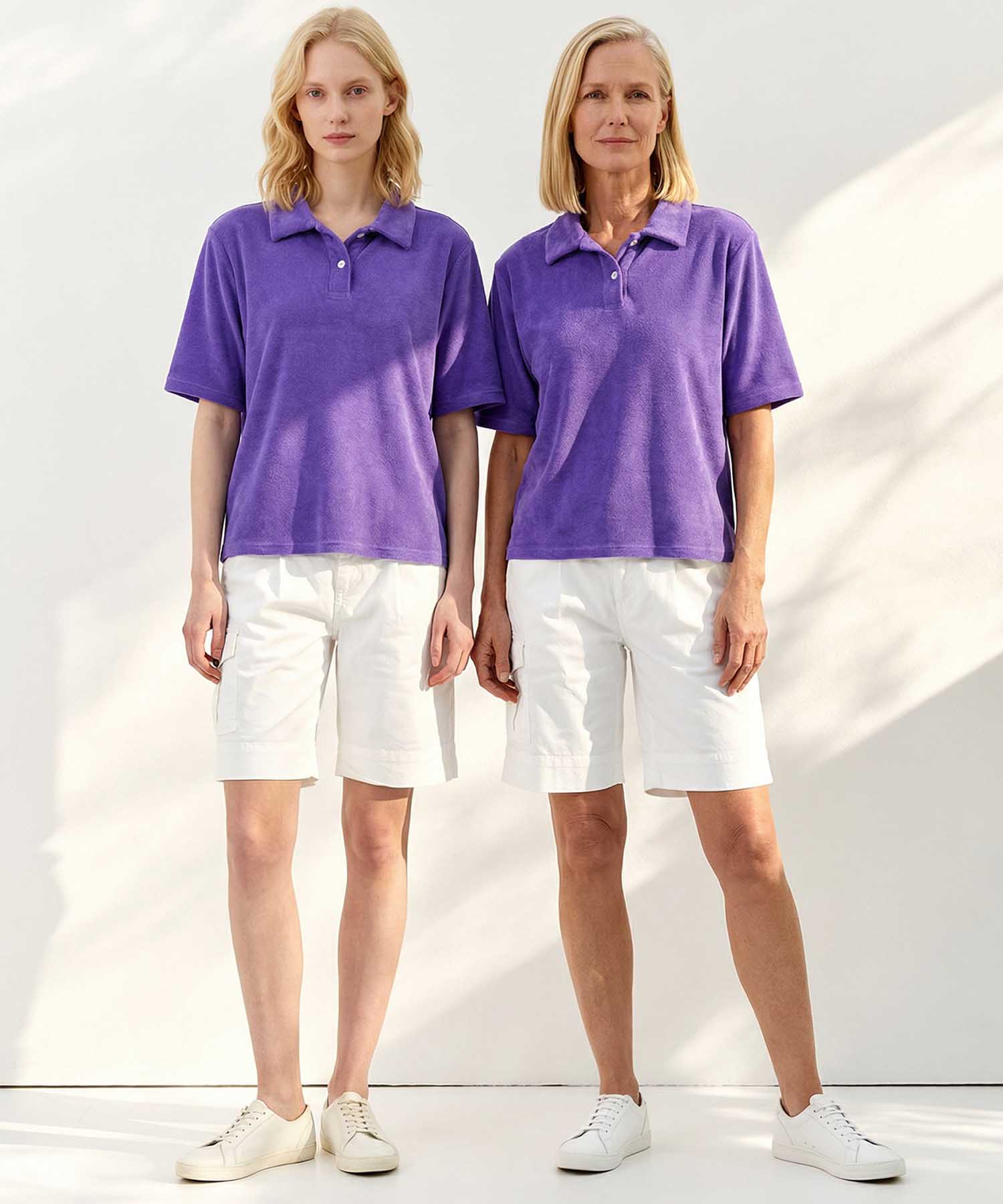 You Too Poloshirt Emma aus Frottier in Mulberry | Modehaus Wörmann