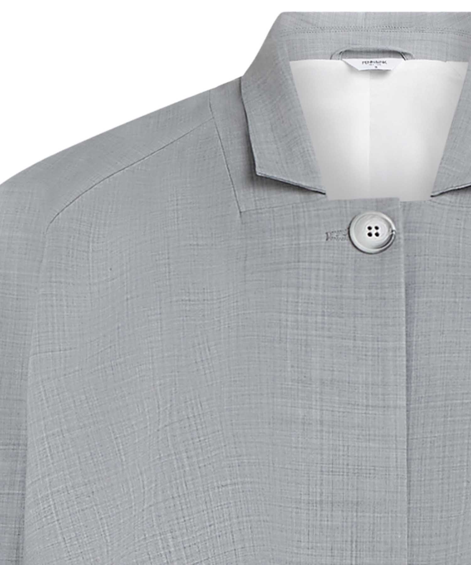 PENN&INK N.Y Cropped Bomber Blazer – Moderner Look in Graumelange