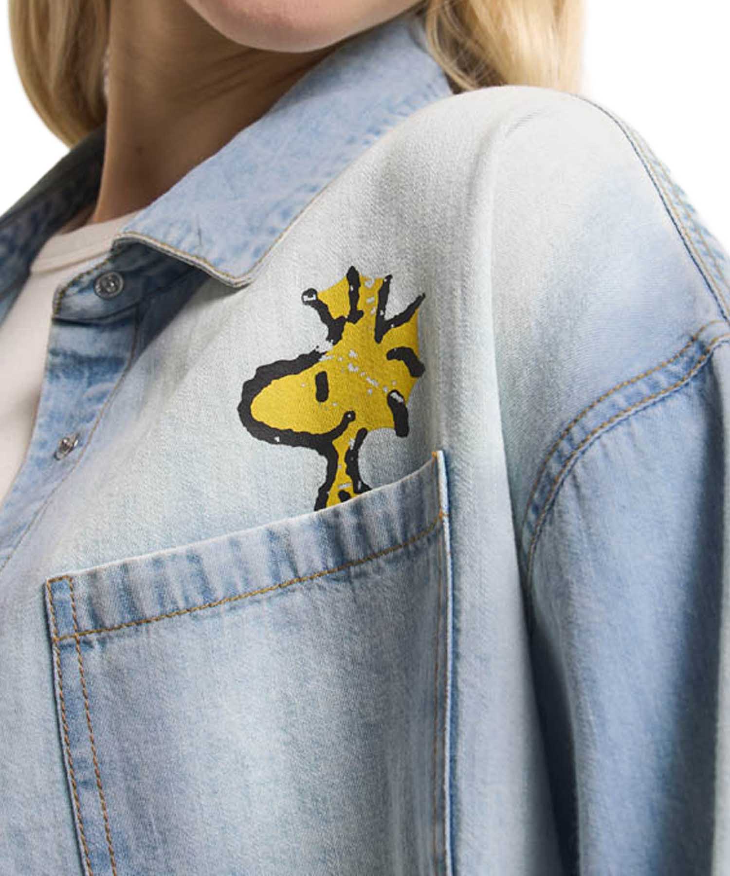 Princess Goes Hollywood kurzes Jeanshemd mit ikonischem Peanuts Print