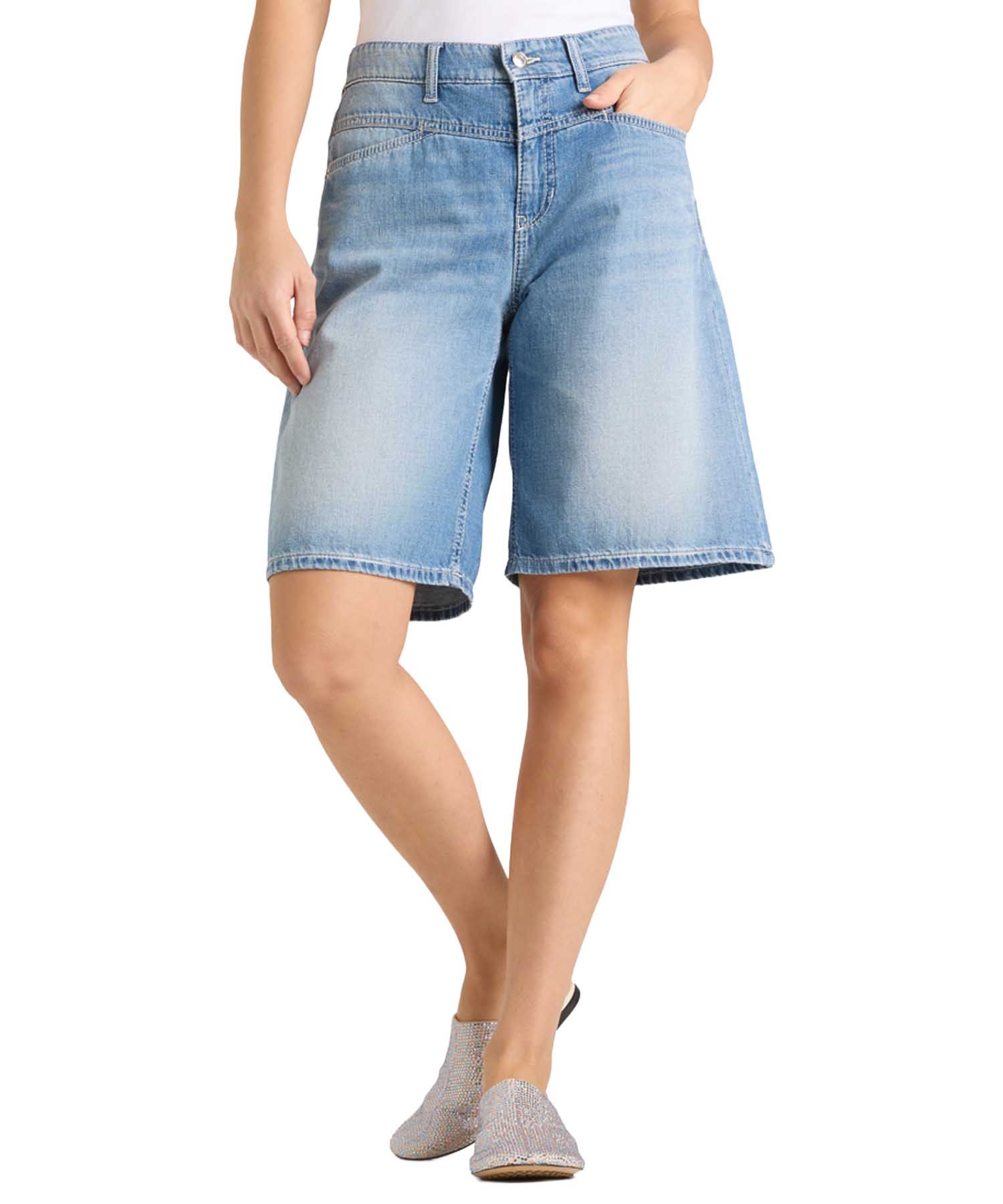 Cambio Jeans Elin Bermuda im Barrel Fit | Modehaus Wörmann