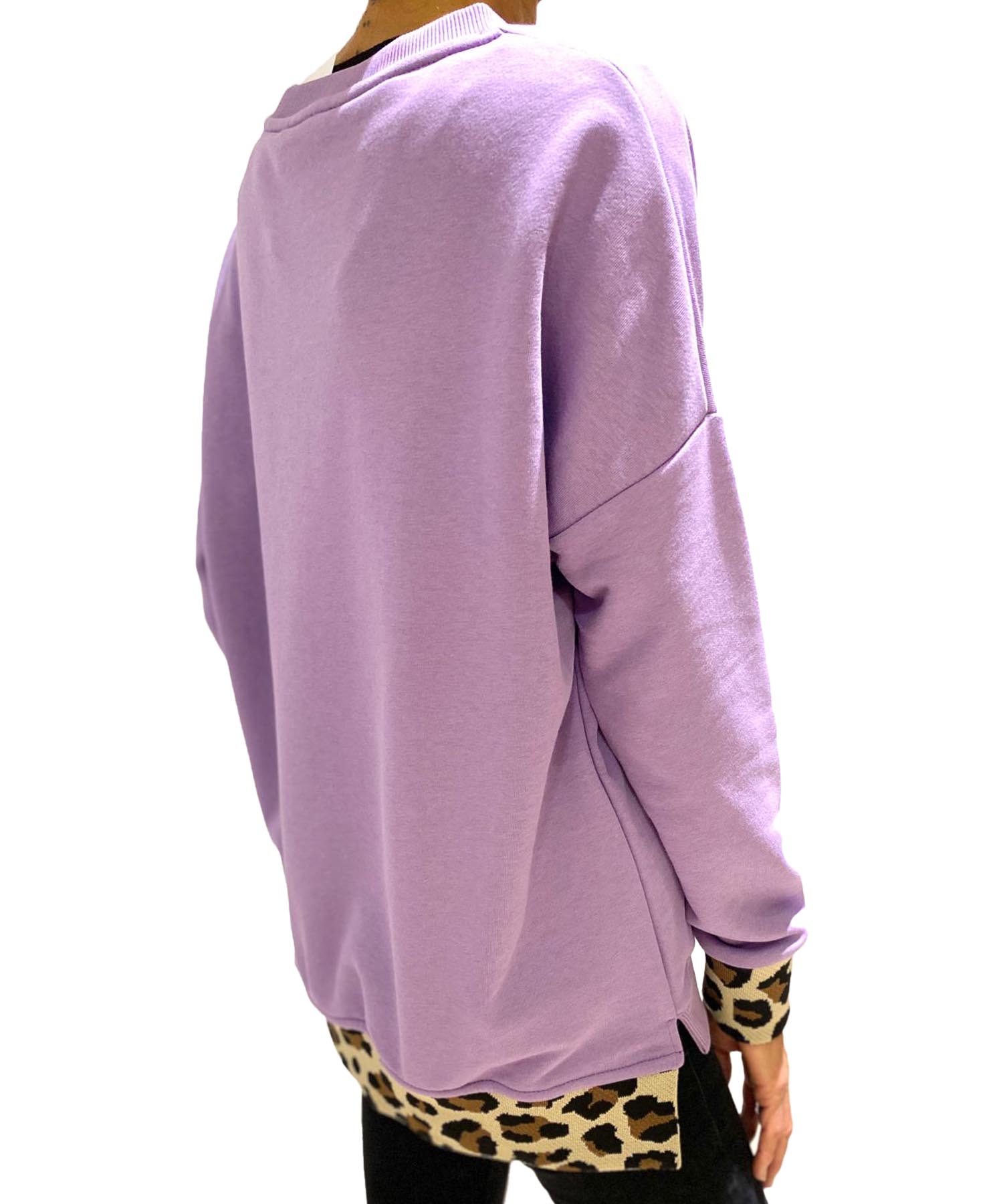 Miss Goodlife Sweat Namasté Leo in violett