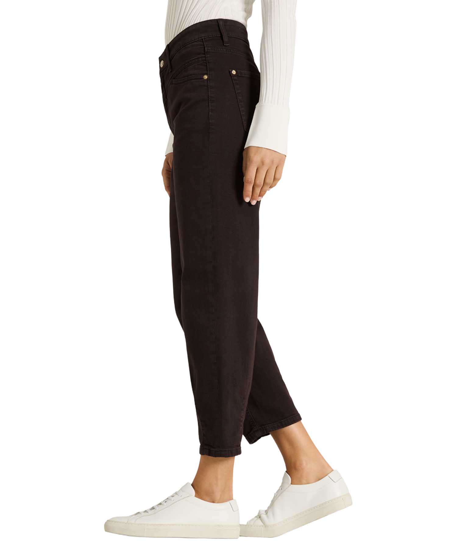 Cambio Jeans Elin Barrel Fit in Dark Chocolate | Modehaus Wörmann