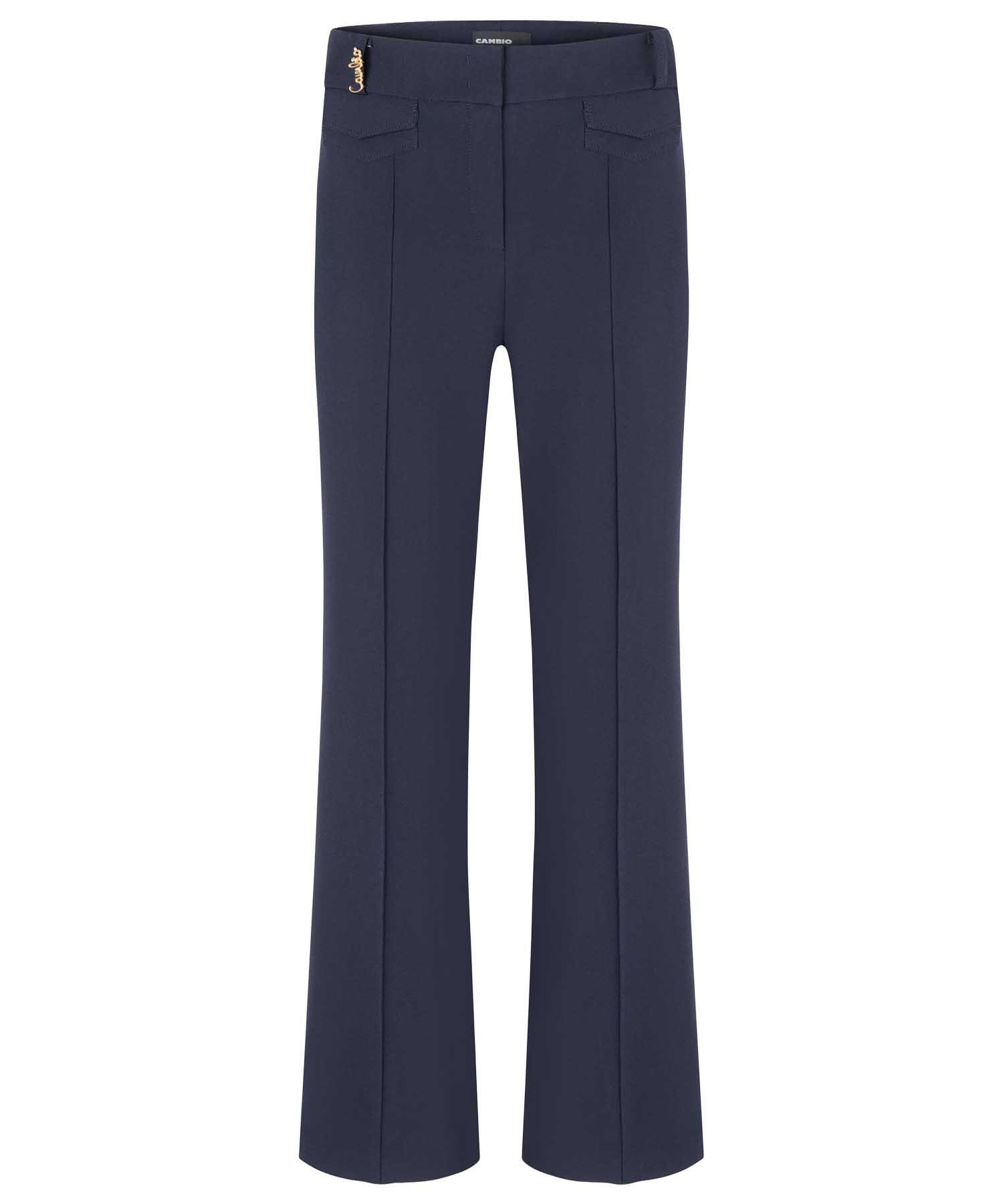 Cambio Hose Fawn Pocket Dark Navy | Elegante Damenhose