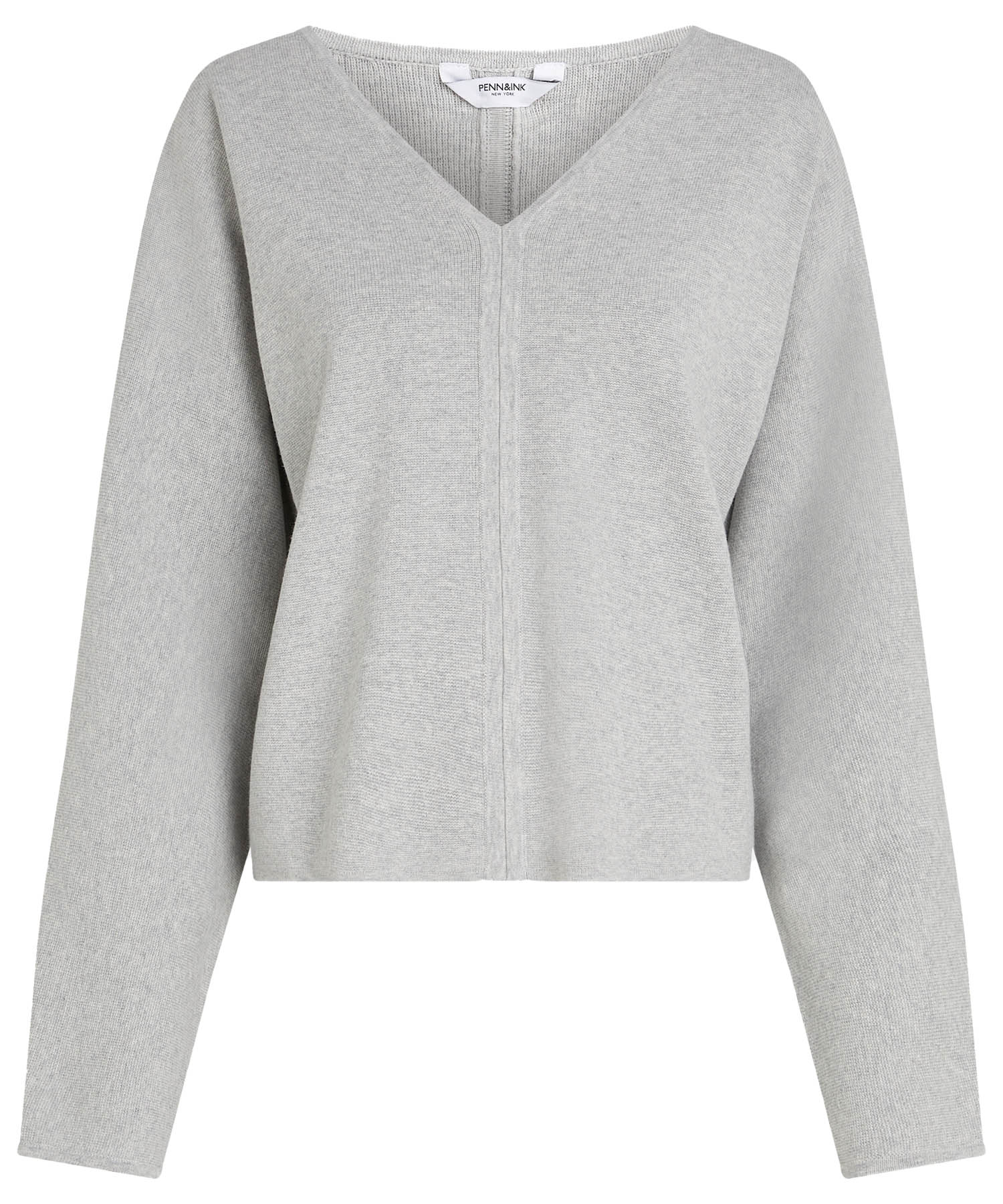 Penn and Ink lässiger Pullover in grau