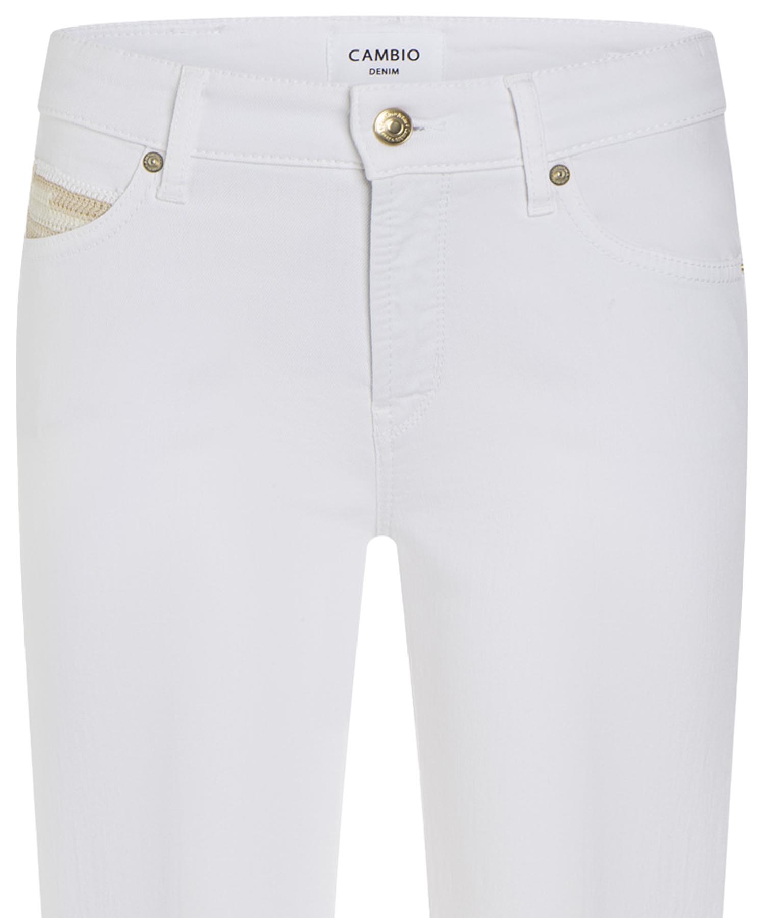 Cambio Jeans Paris flared in weiss