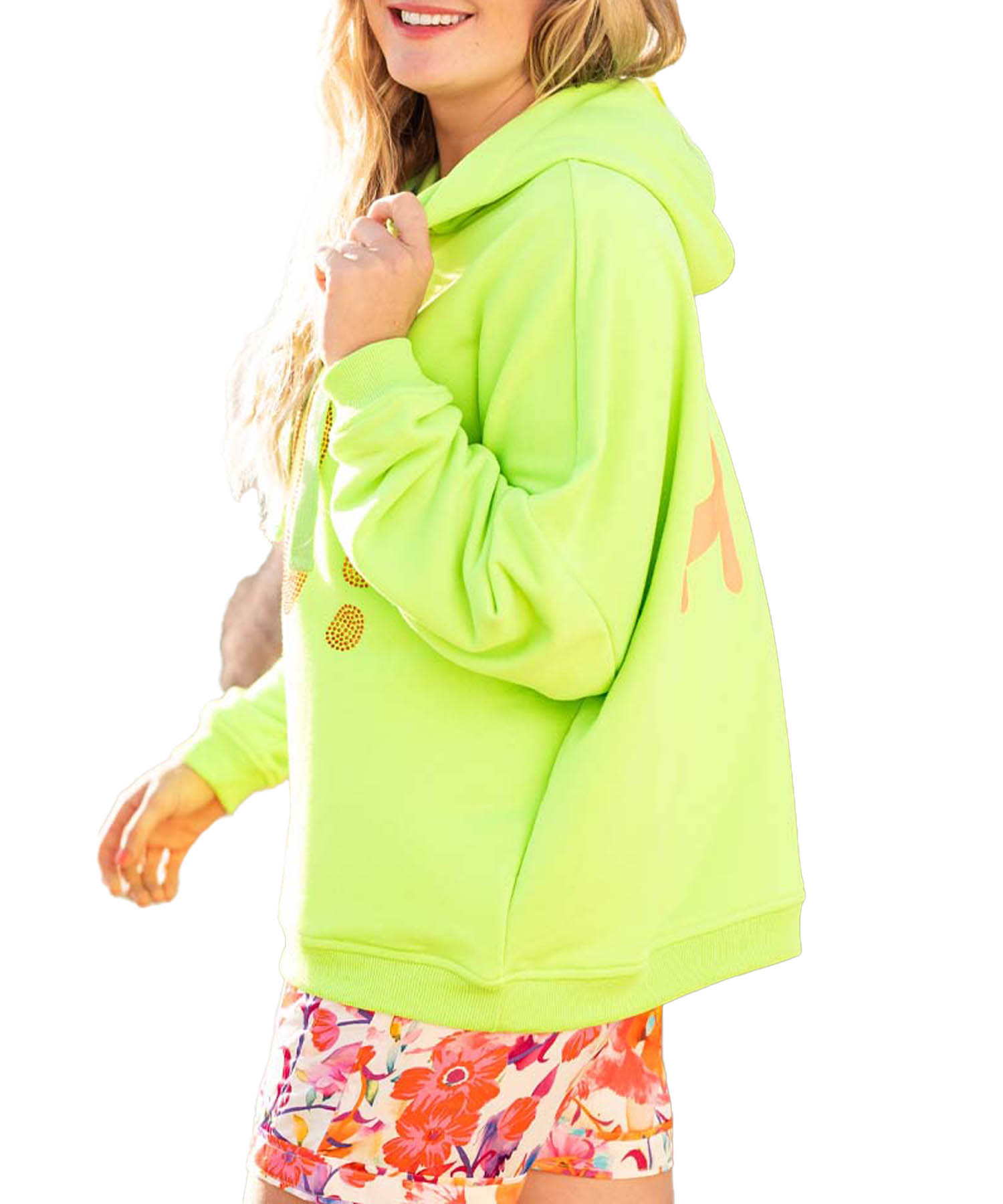 Miss Goodlife Hoodie Hi! Hi! in neon