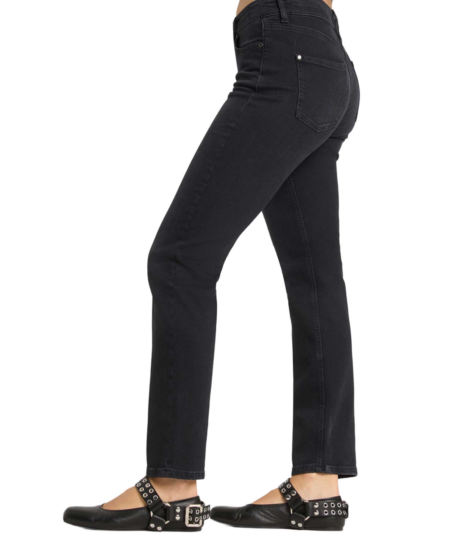 Cambio Jeans Piper | lange slim fit Jeans in schwarz für stilvolle Looks