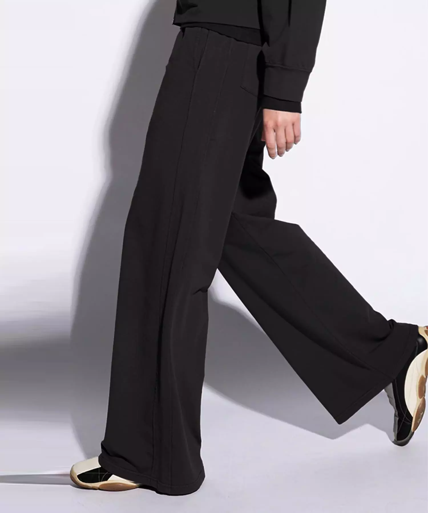 Hose Kim aus Jersey in schwarz