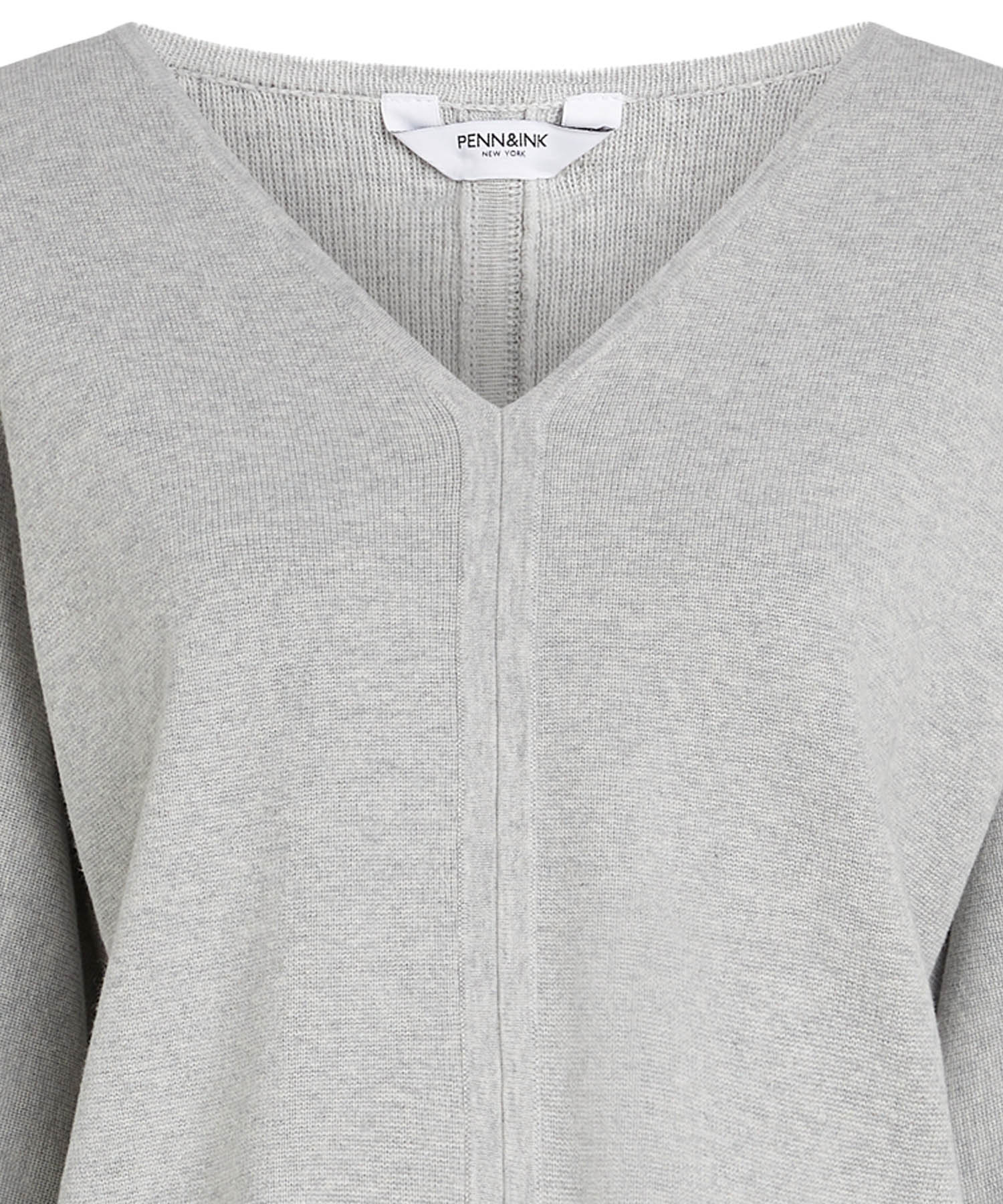 Penn and Ink lässiger Pullover in grau