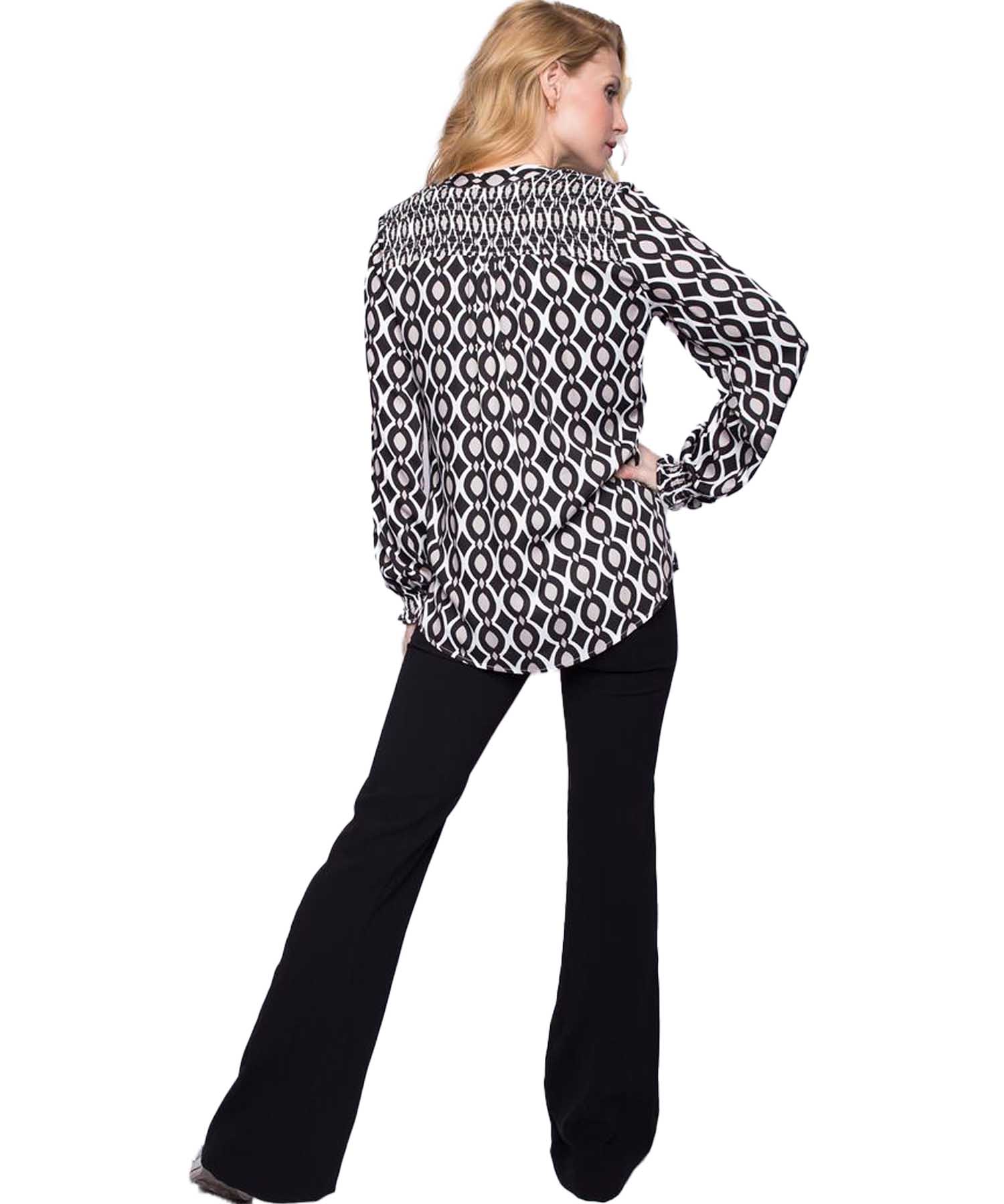 Emily van den Bergh Bluse im Ornament Print