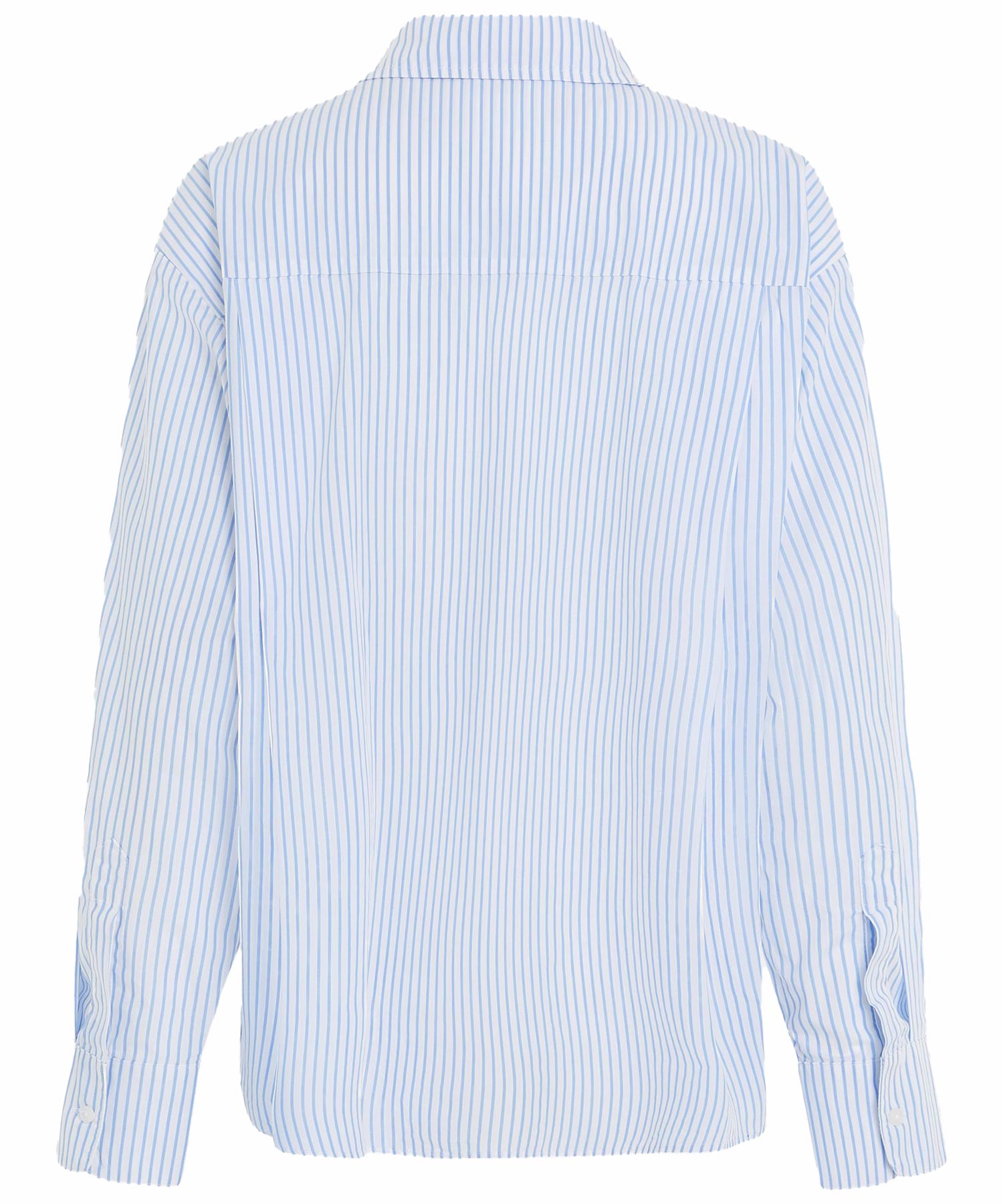 PENN&INK N.Y Streifenbluse aus Baumwolle in hellblau