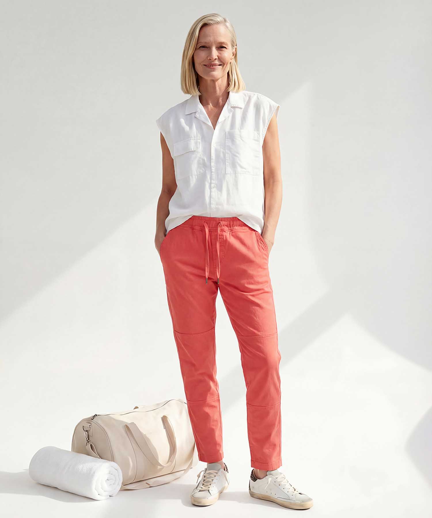 You Too – YOU TWO Hose in sunset red