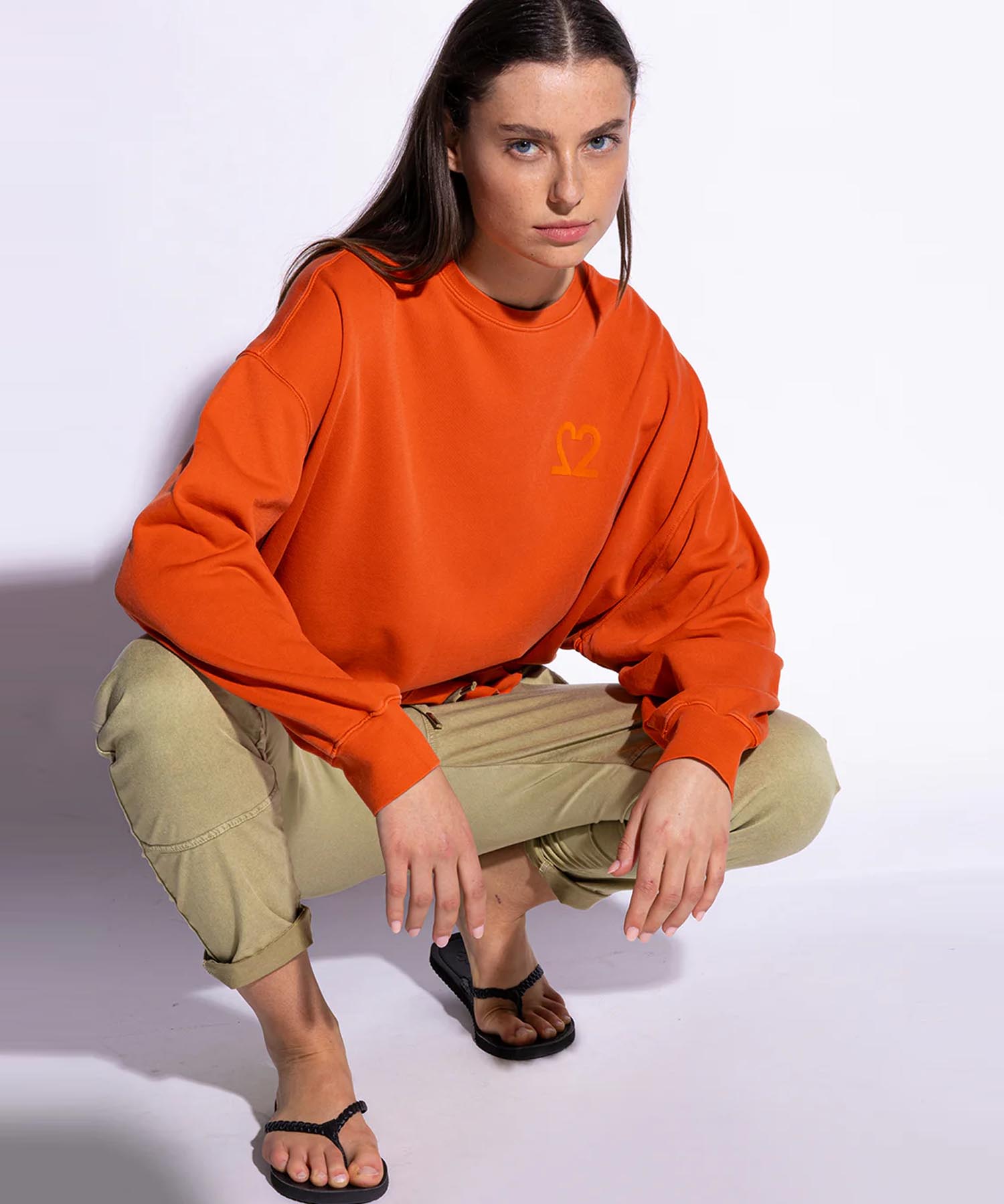 You Too Sweatshirt Tessa aus Baumwolle in orange