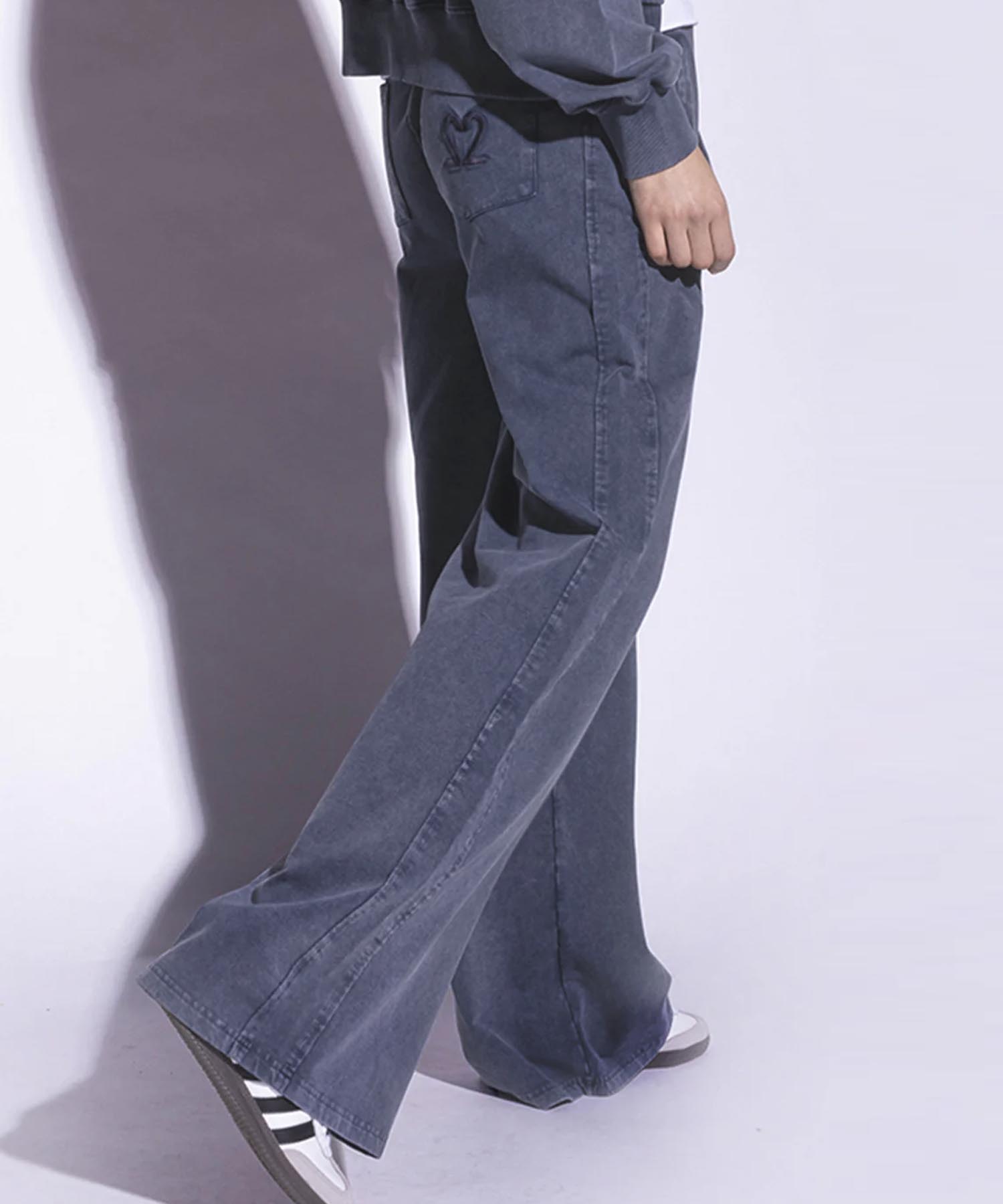Hose Kim Jogpant in gewaschenem blau-grau