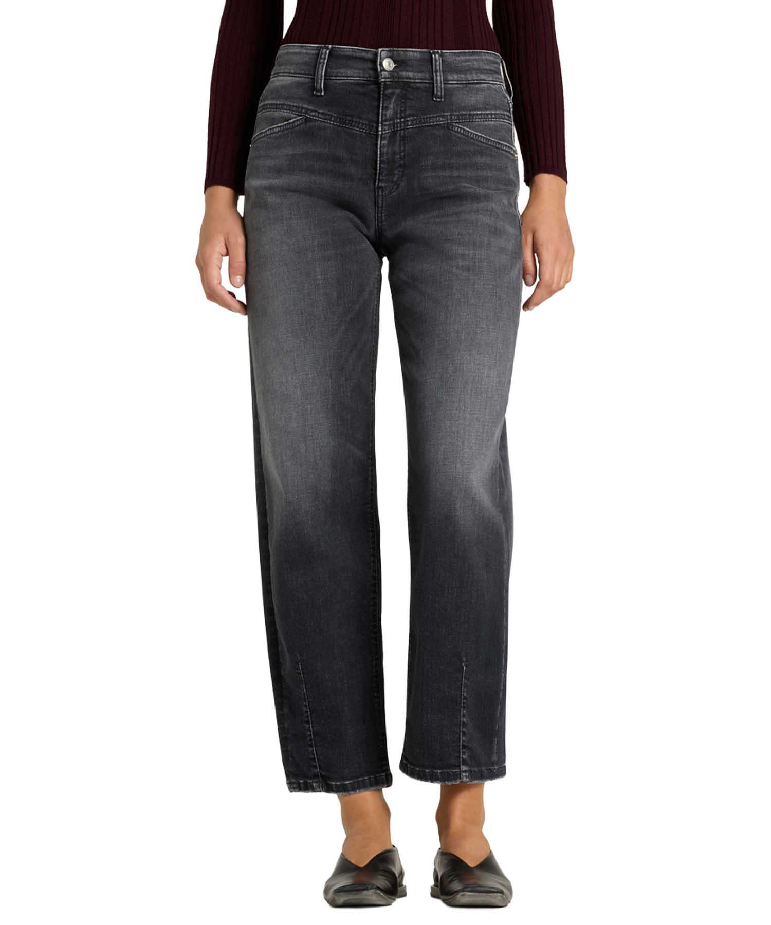 Cambio Jeans Elin Barrel Fit in natural black used | Modehaus Wörmann