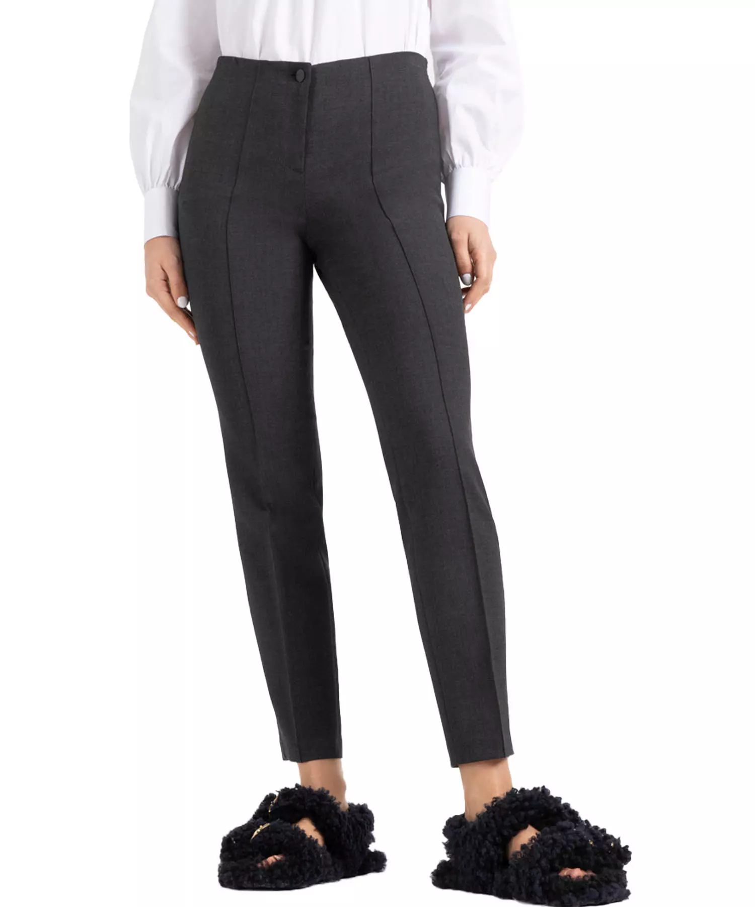 Cambio Hose Ros in Flanelloptik in anthrazit