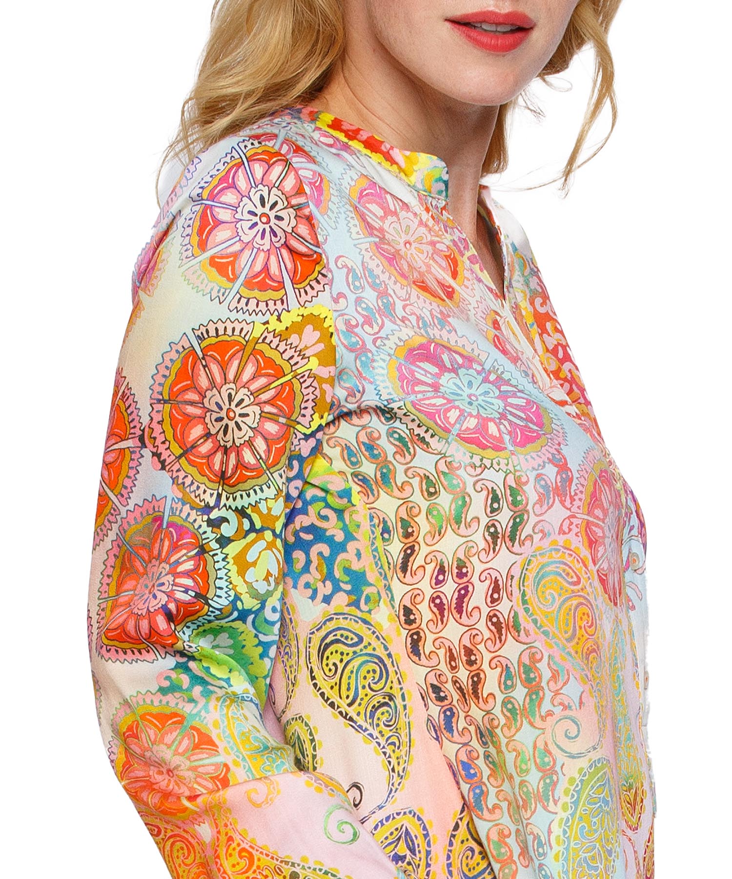 Emily van den Bergh Bluse Multicolour Patch
