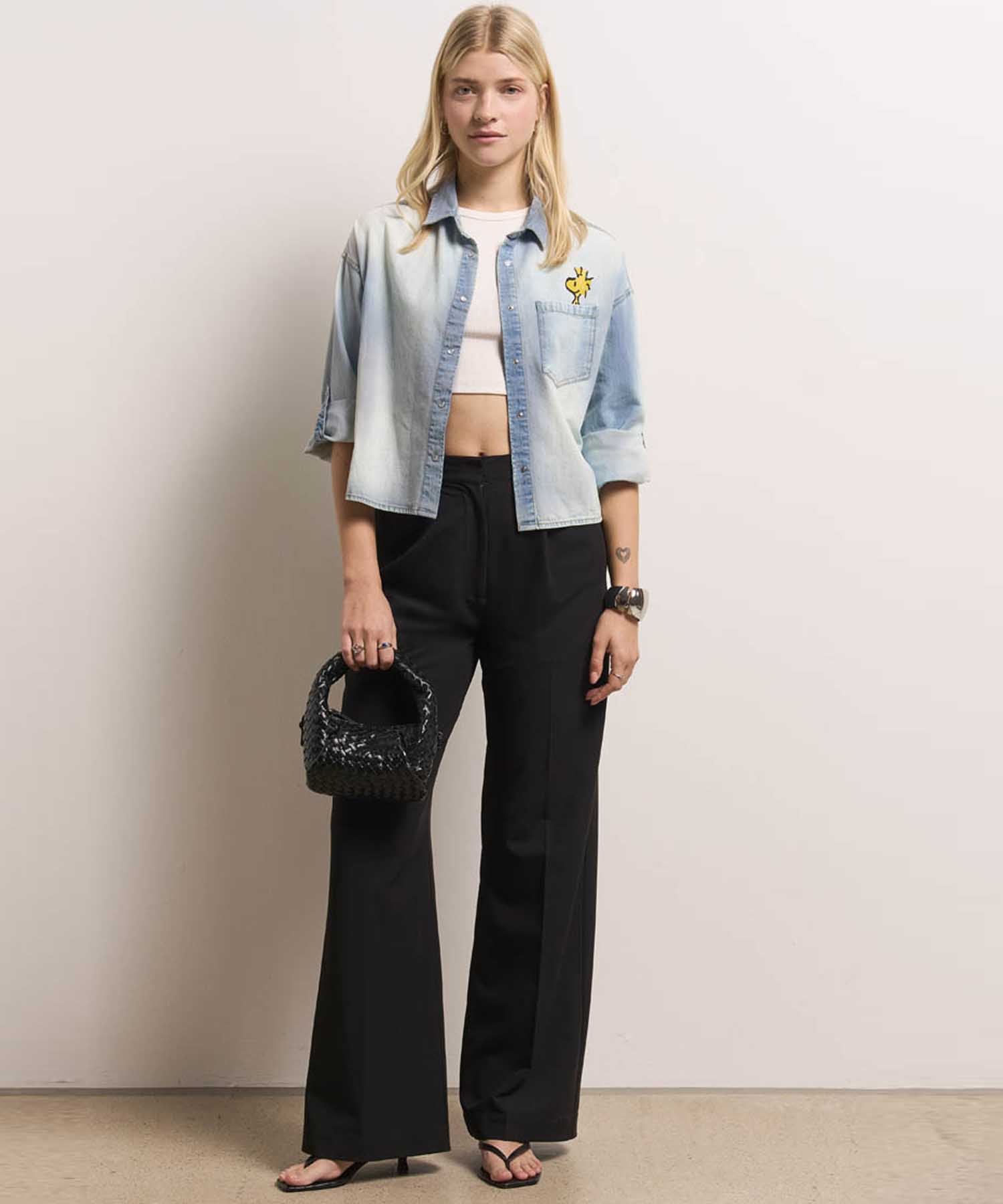 Princess Goes Hollywood kurzes Jeanshemd mit ikonischem Peanuts Print