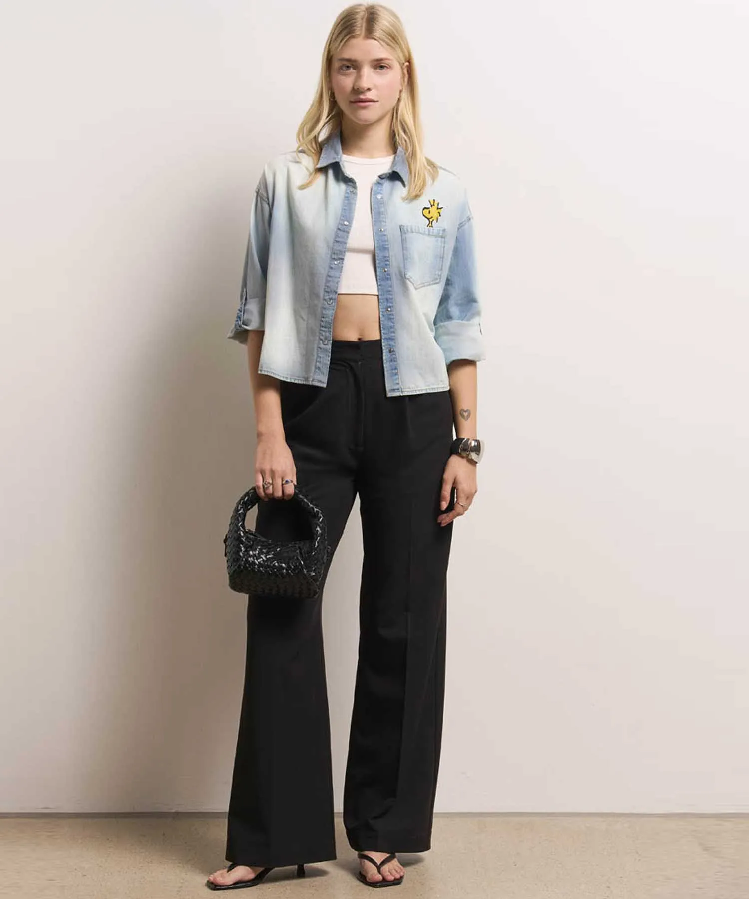 Princess Goes Hollywood kurzes Jeanshemd mit ikonischem Peanuts Print