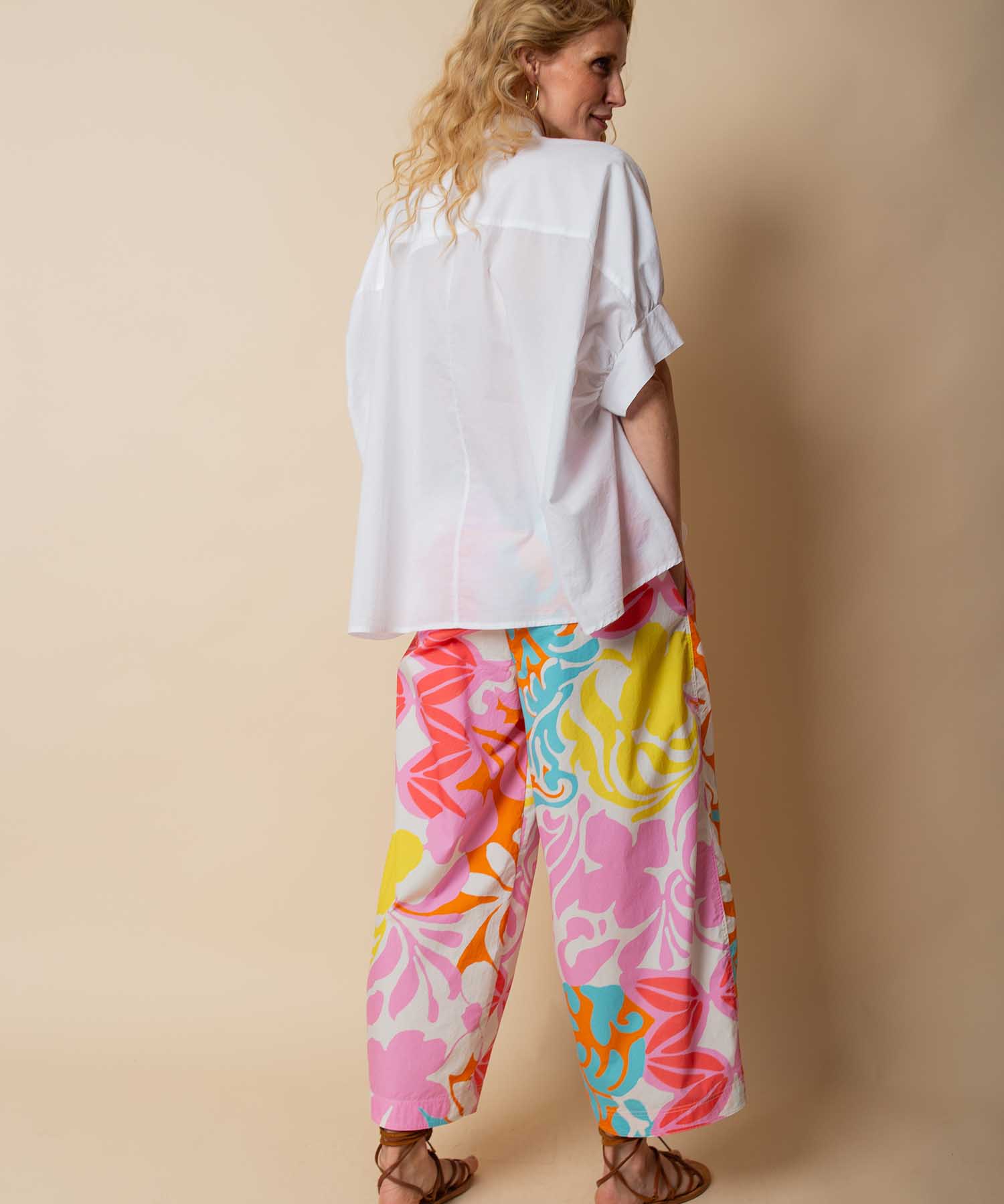 Emily van den Bergh Oversize Bluse aus reiner Baumwolle in Weiß | Modehaus Wörmann