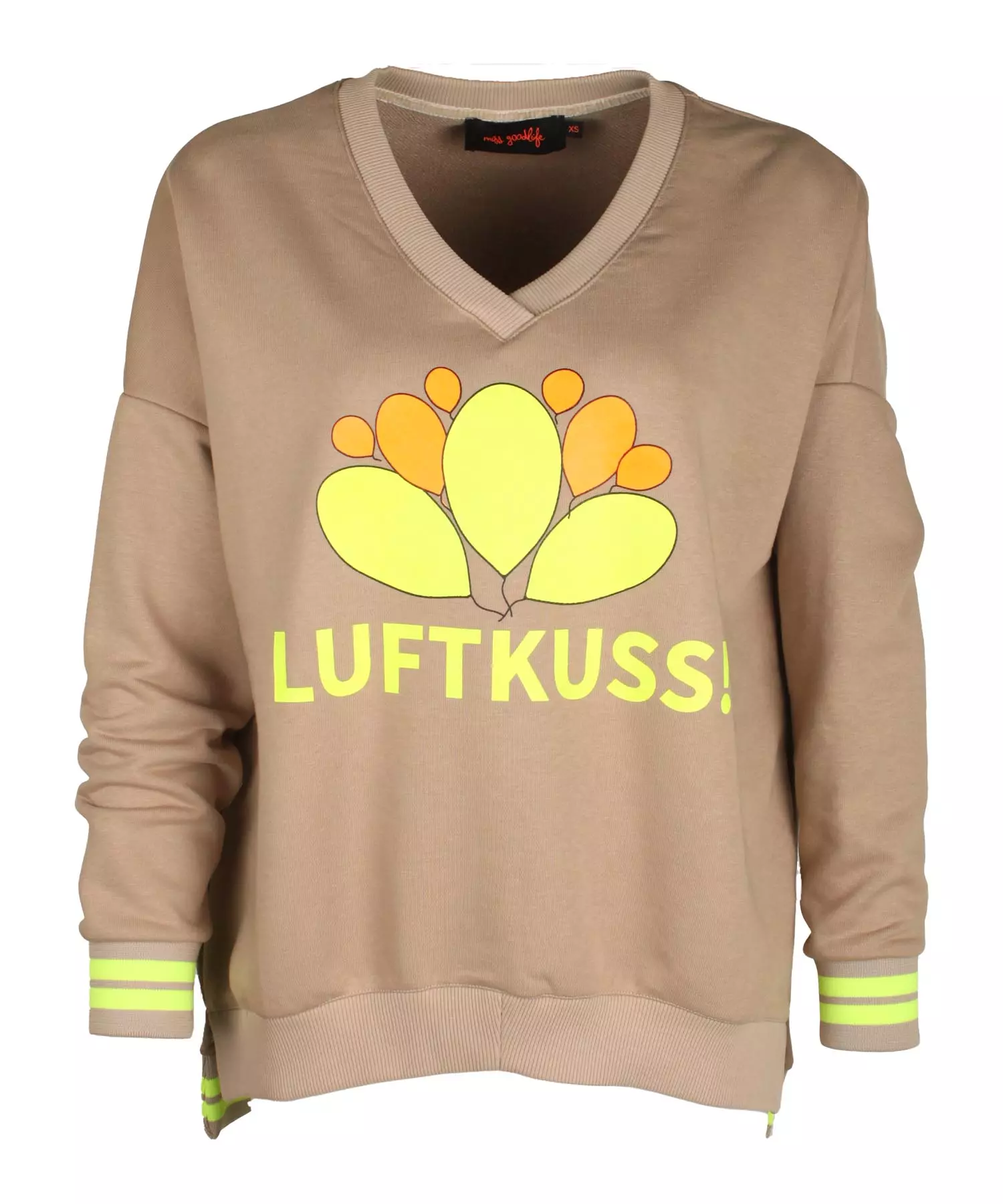 Sweatshirt Luftkuss mit V-Ausschnitt von Miss Goodlife