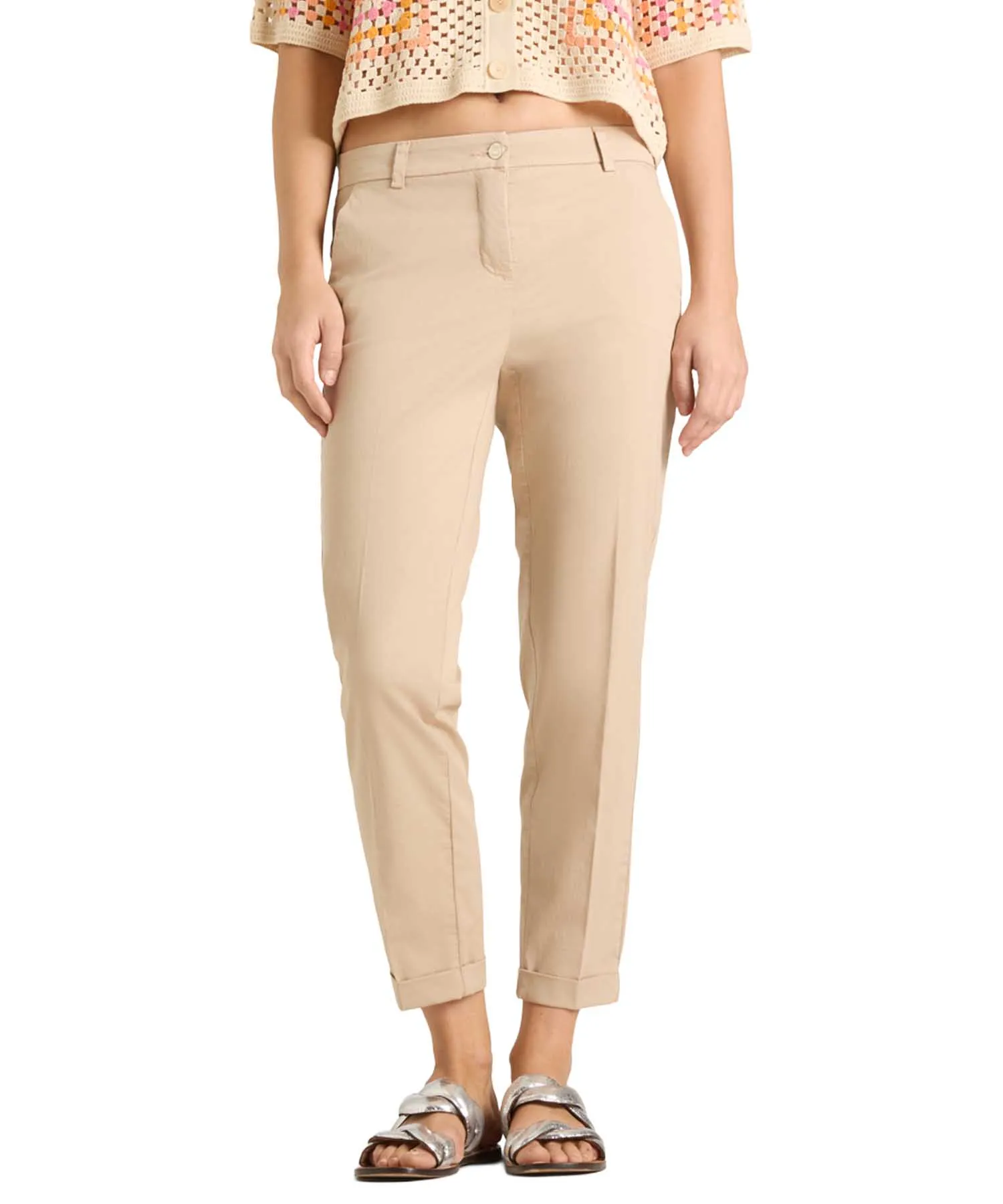 Cambio Karina Turn Up – moderne 7/8-Chino für einen stilvollen Office- und Sommer-Look