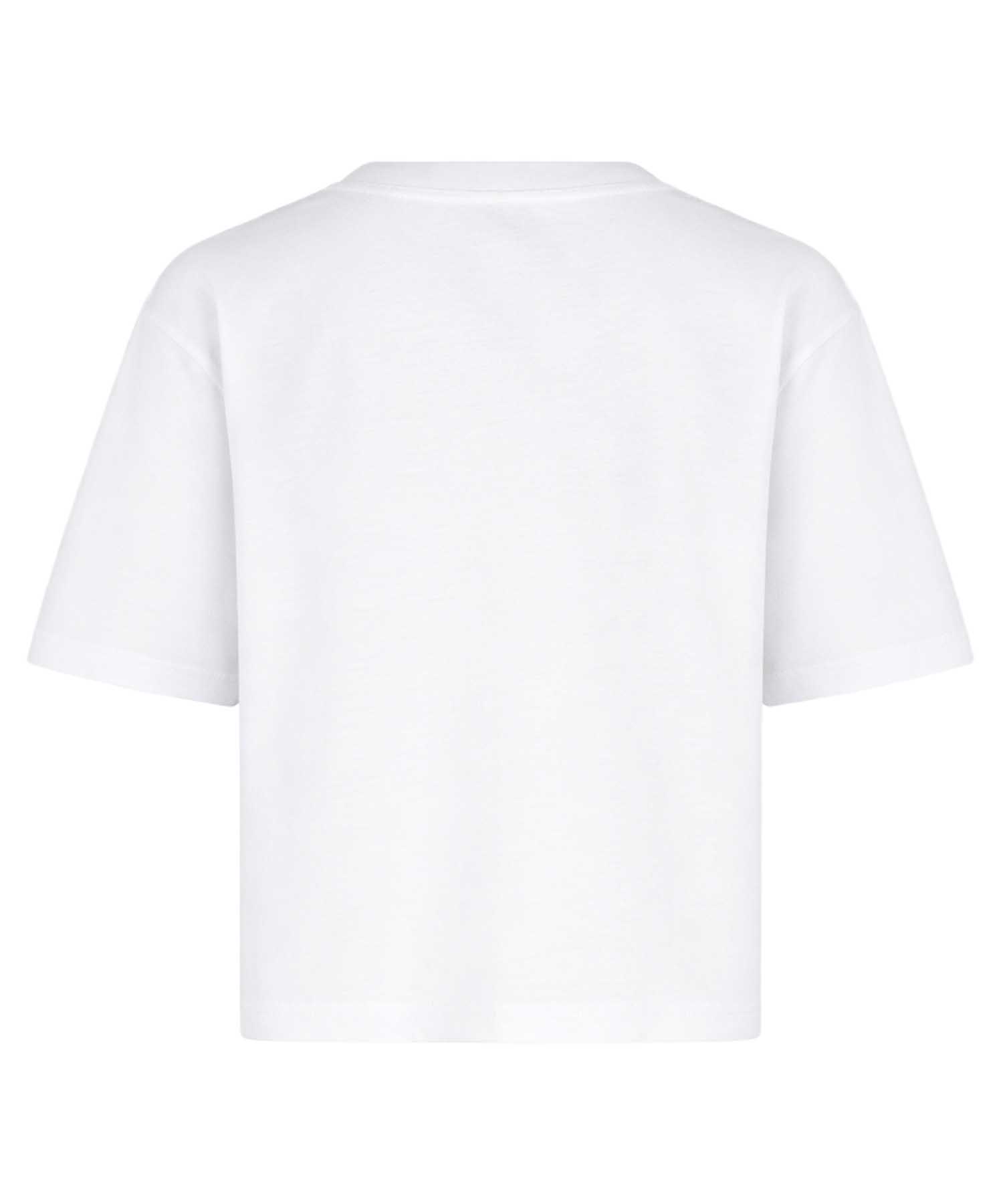 PENN&INK N.Y Damen Shirt Weiss mit Logo-Print in Navy