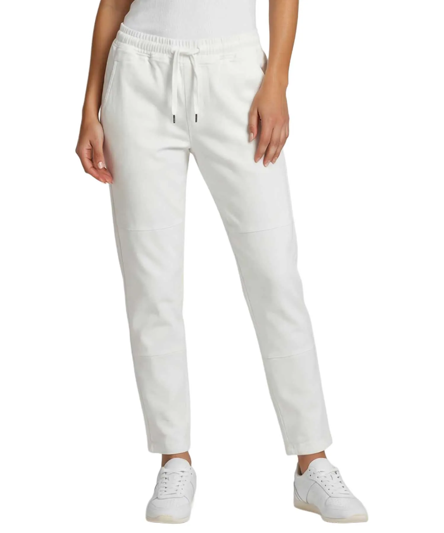 YOU TWO Hose im Materialmix in weiss