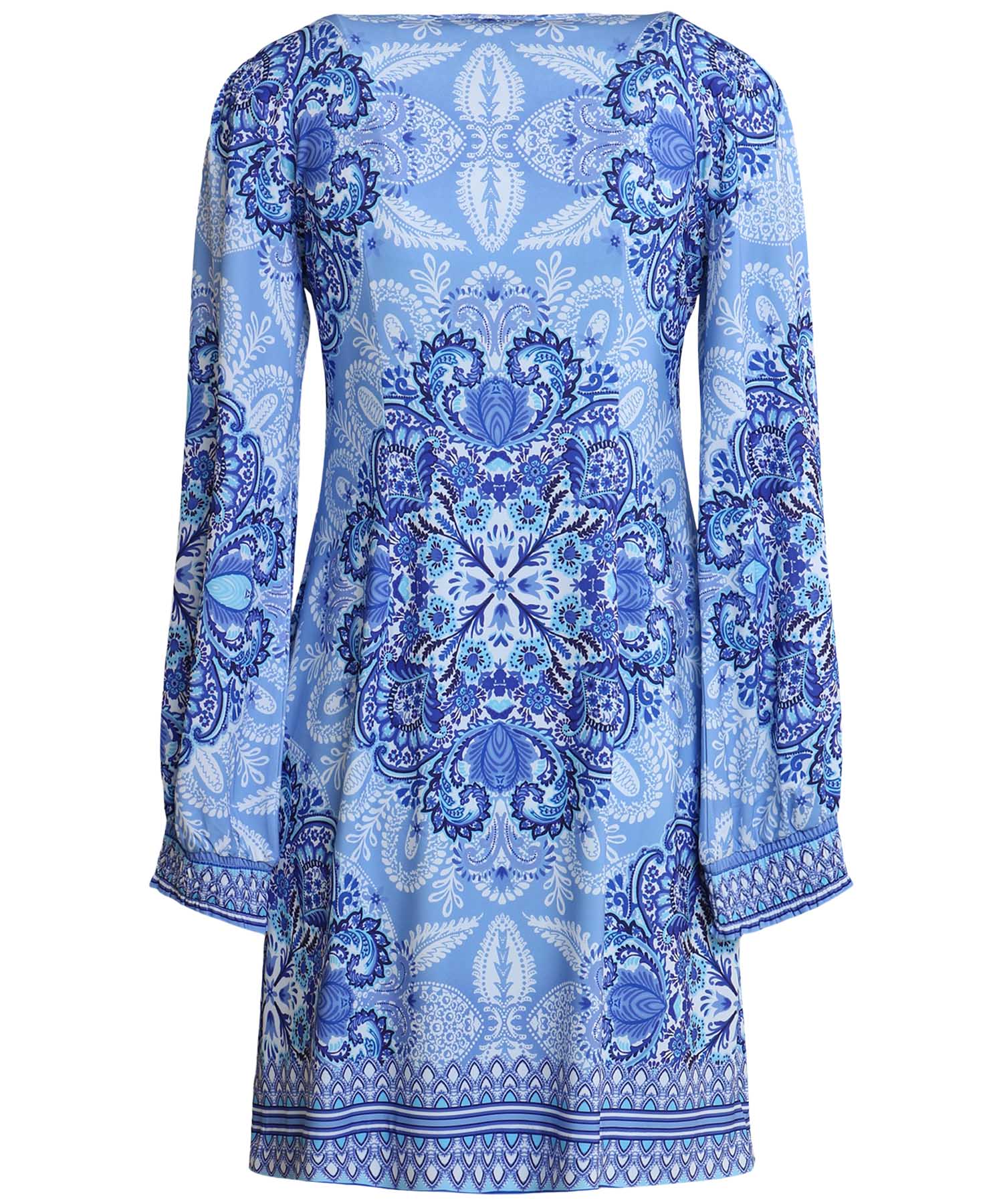 Kleid AARYA – Hale Bob | Grafischer Druck in Blautönen