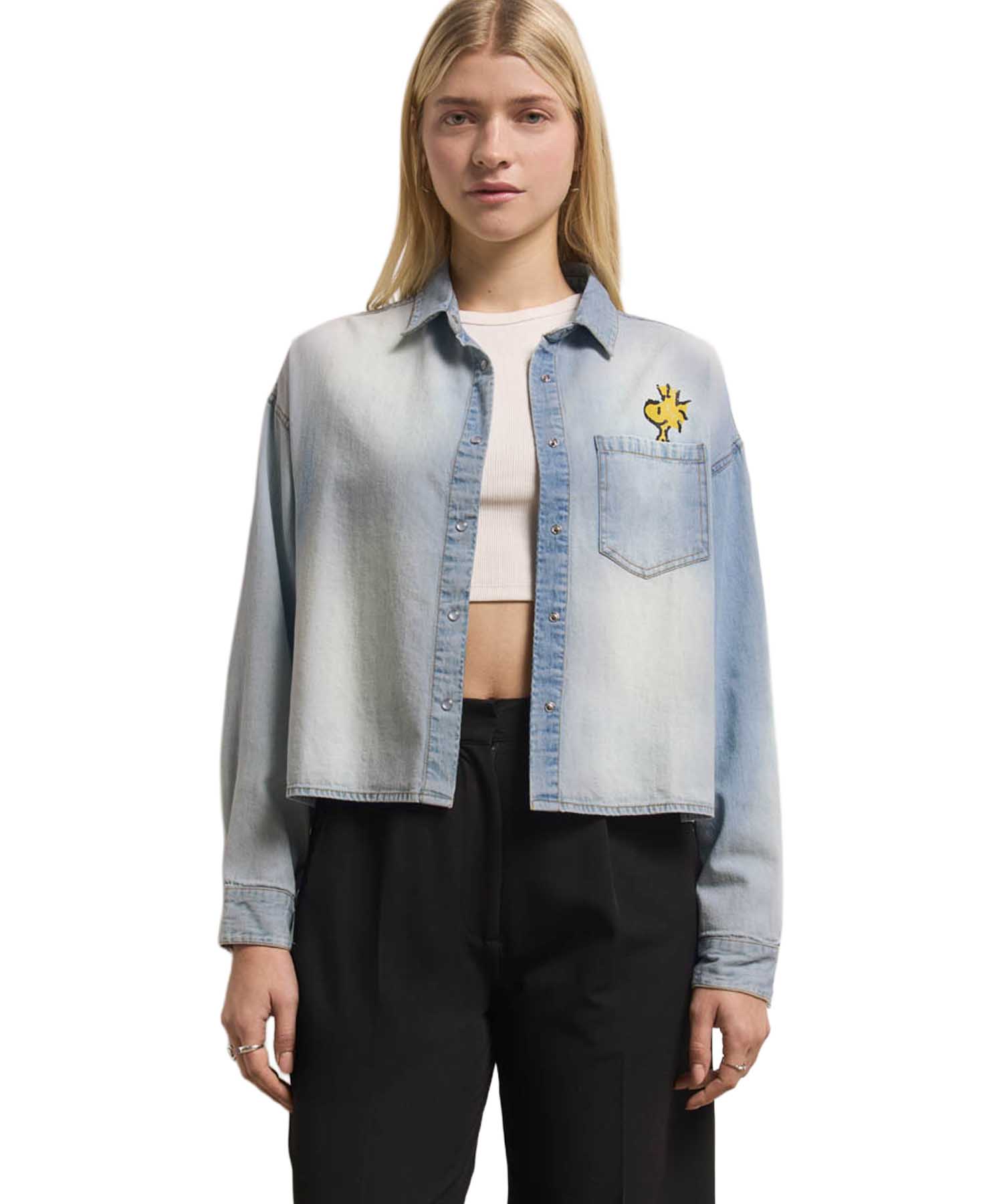 Princess Goes Hollywood kurzes Jeanshemd mit ikonischem Peanuts Print