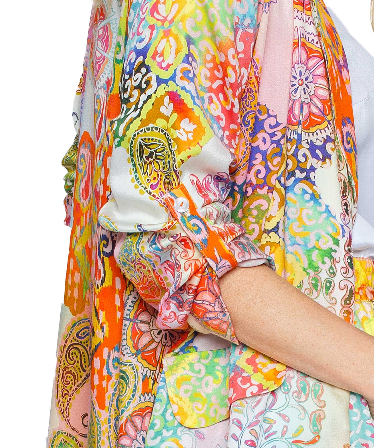Emily van den Bergh Blusen-Blazer im Multicolour Print